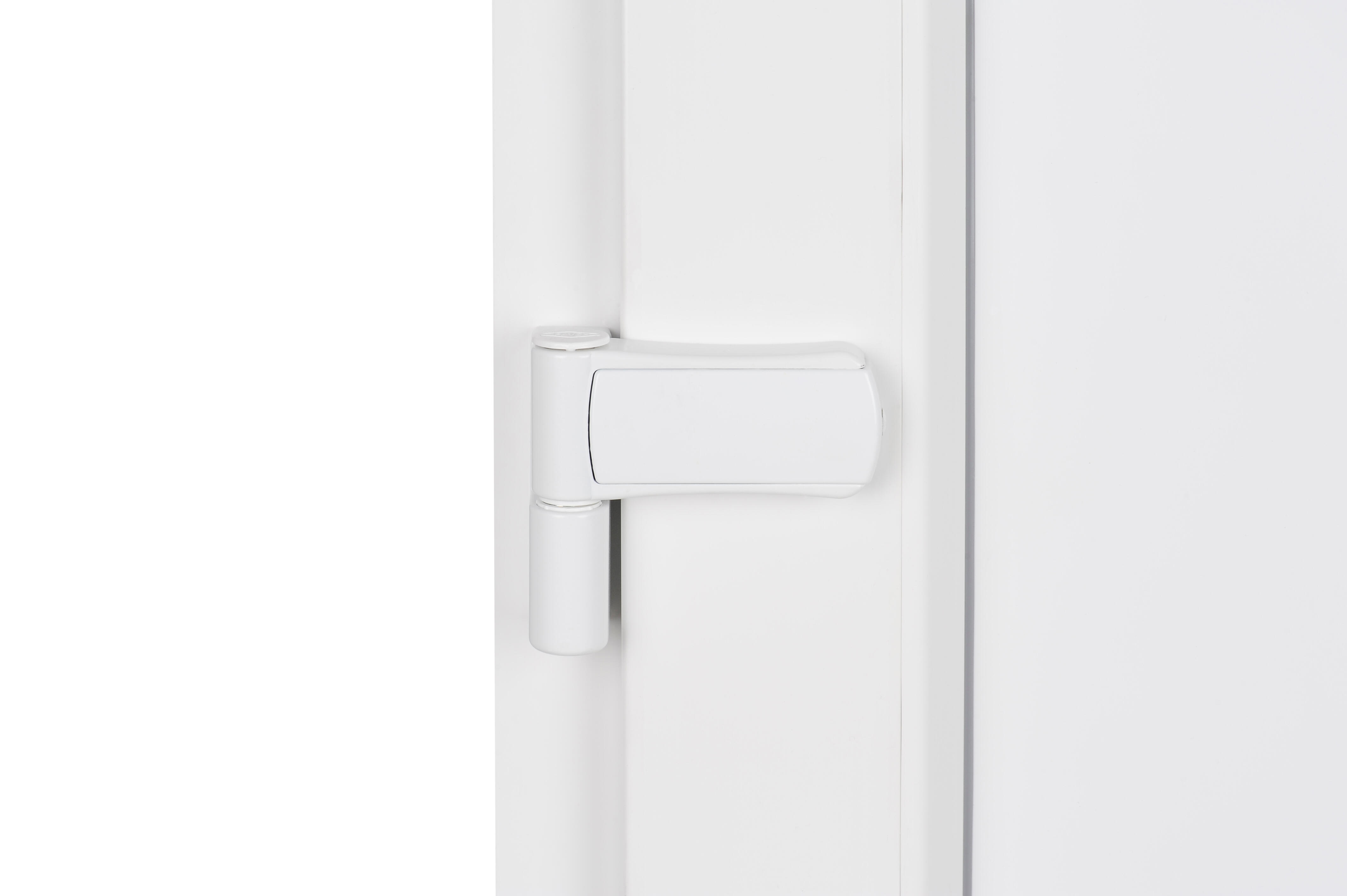 Puerta de entrada serie Basic pvc Sevilla diseño liso color blanco apertura derecha 208x98cm - 8