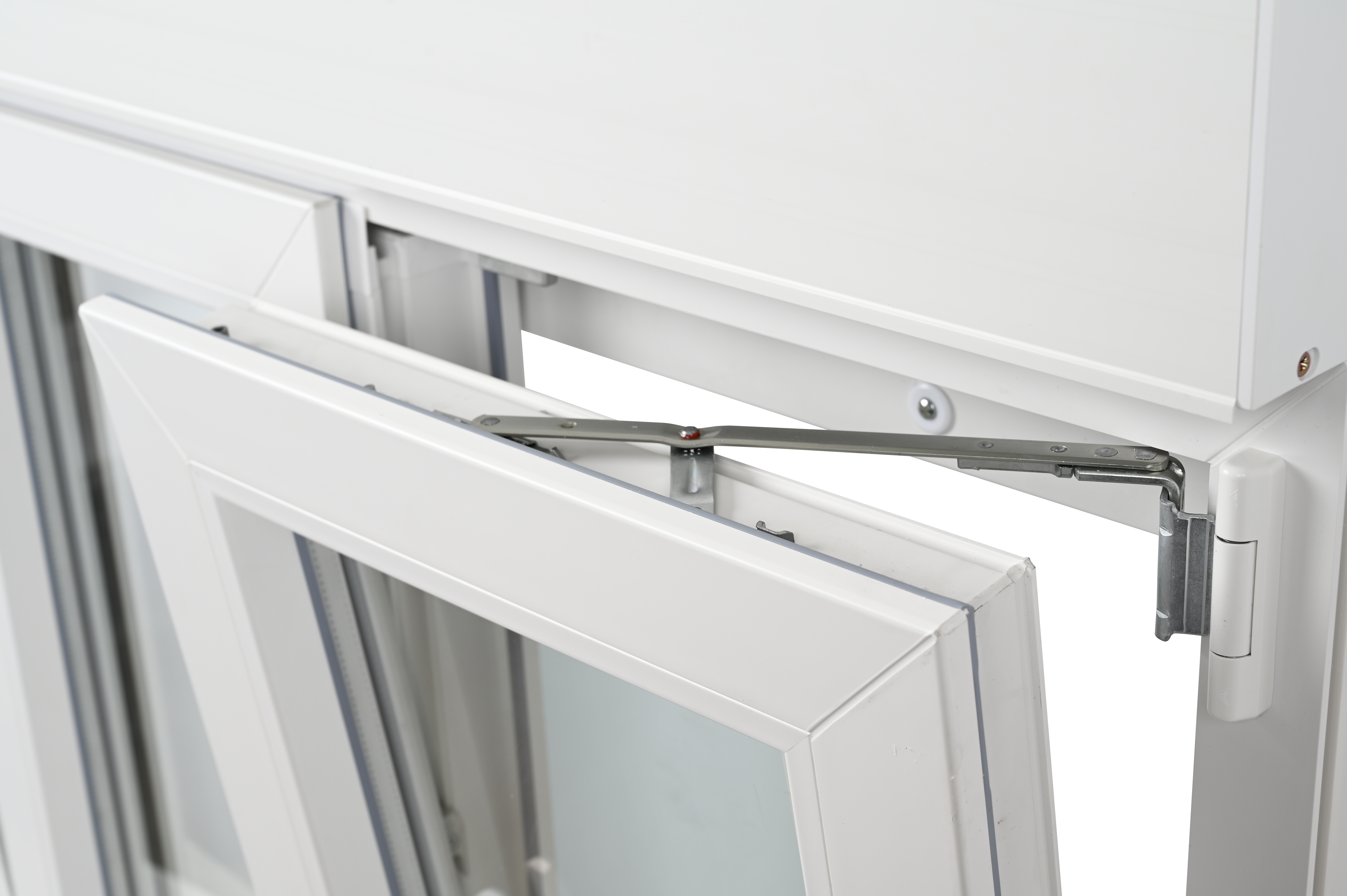Ventana PVC blanca oscilobatiente con persiana de 75X115 cm - 20