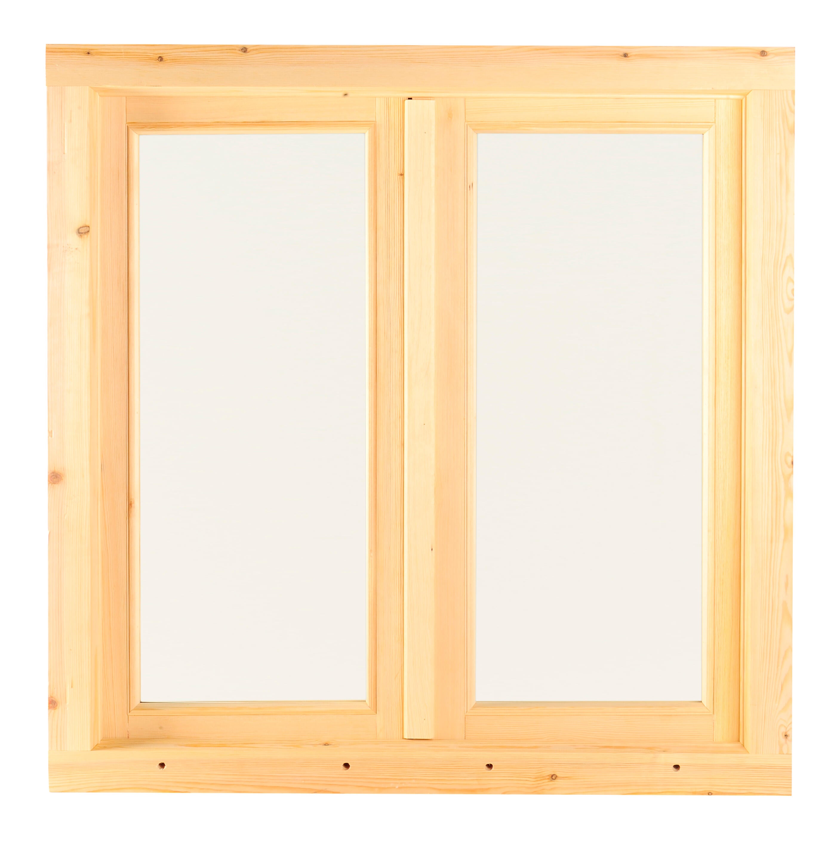 Ventana madera de pino line practicable de 100x100cm(anchoxalto) - 5