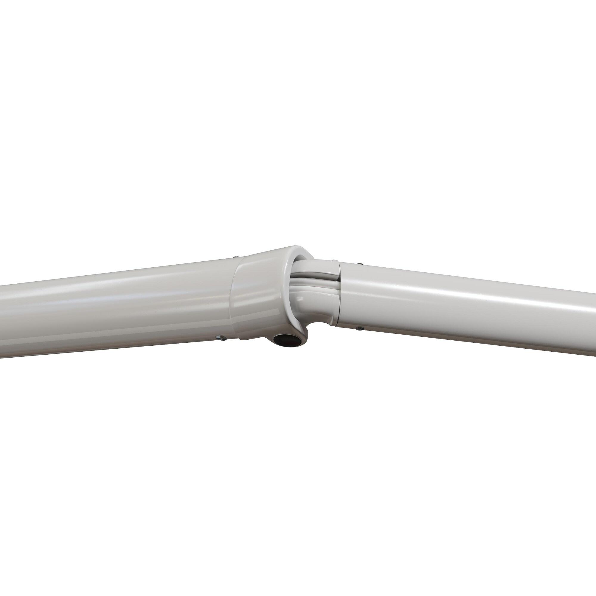 Toldo manual sem caixa branco 2.5x3 m liso castanho Naterial Calima - 6
