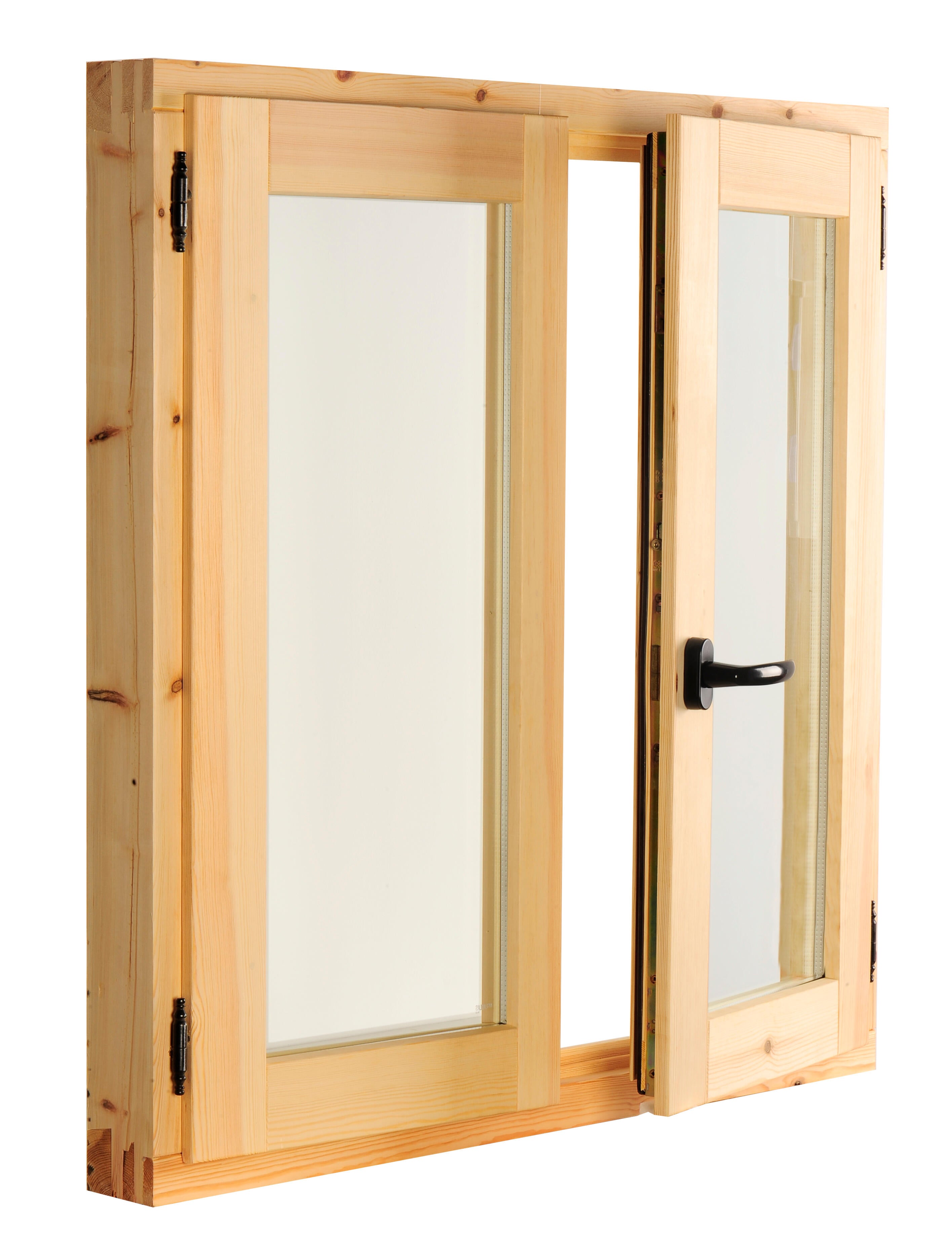 Ventana madera de pino line practicable de 100x100cm(anchoxalto) - 4