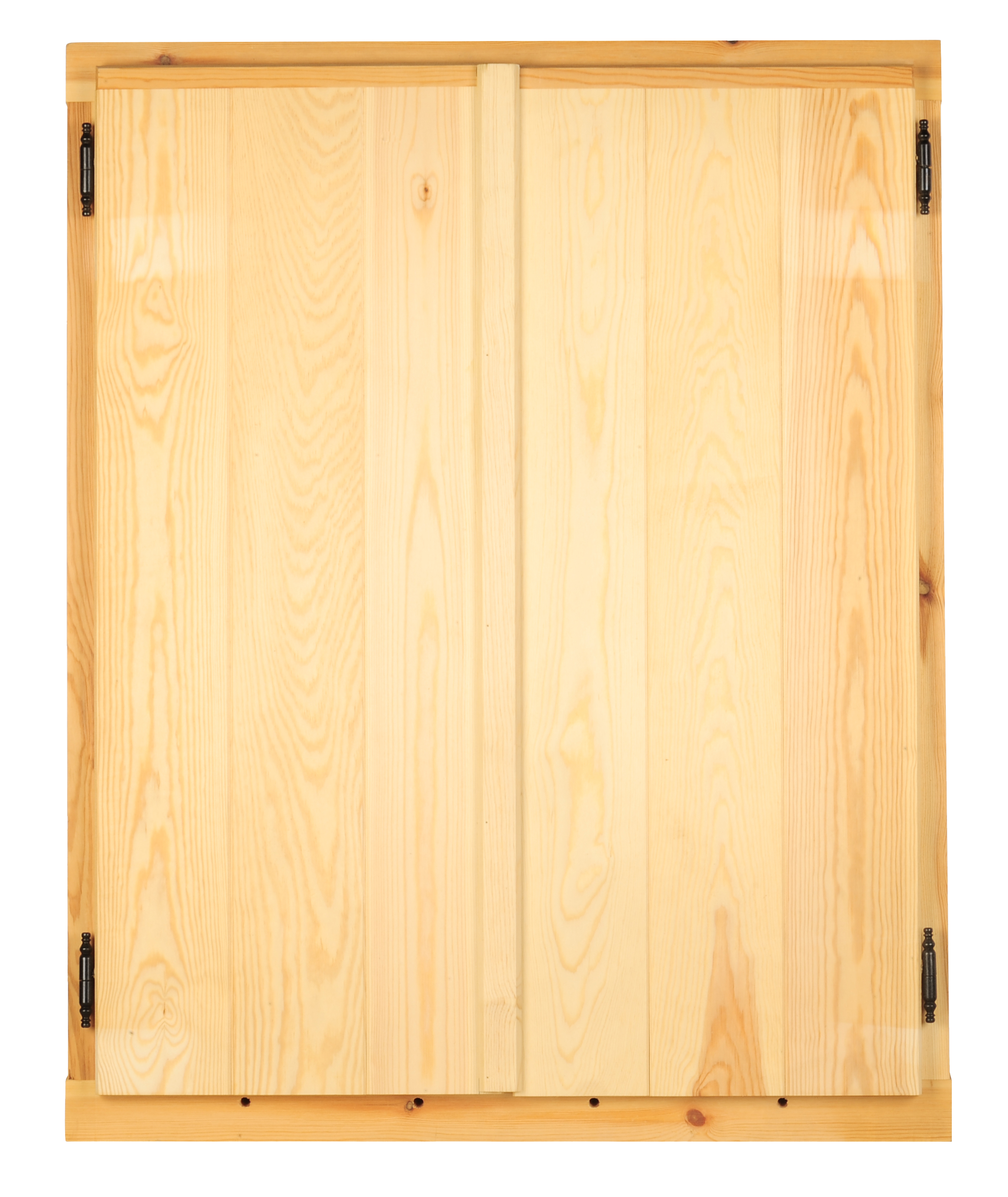 Ventana madera de pino practicable con postigo en Z de 80x80cm(anchoxalto) - 4