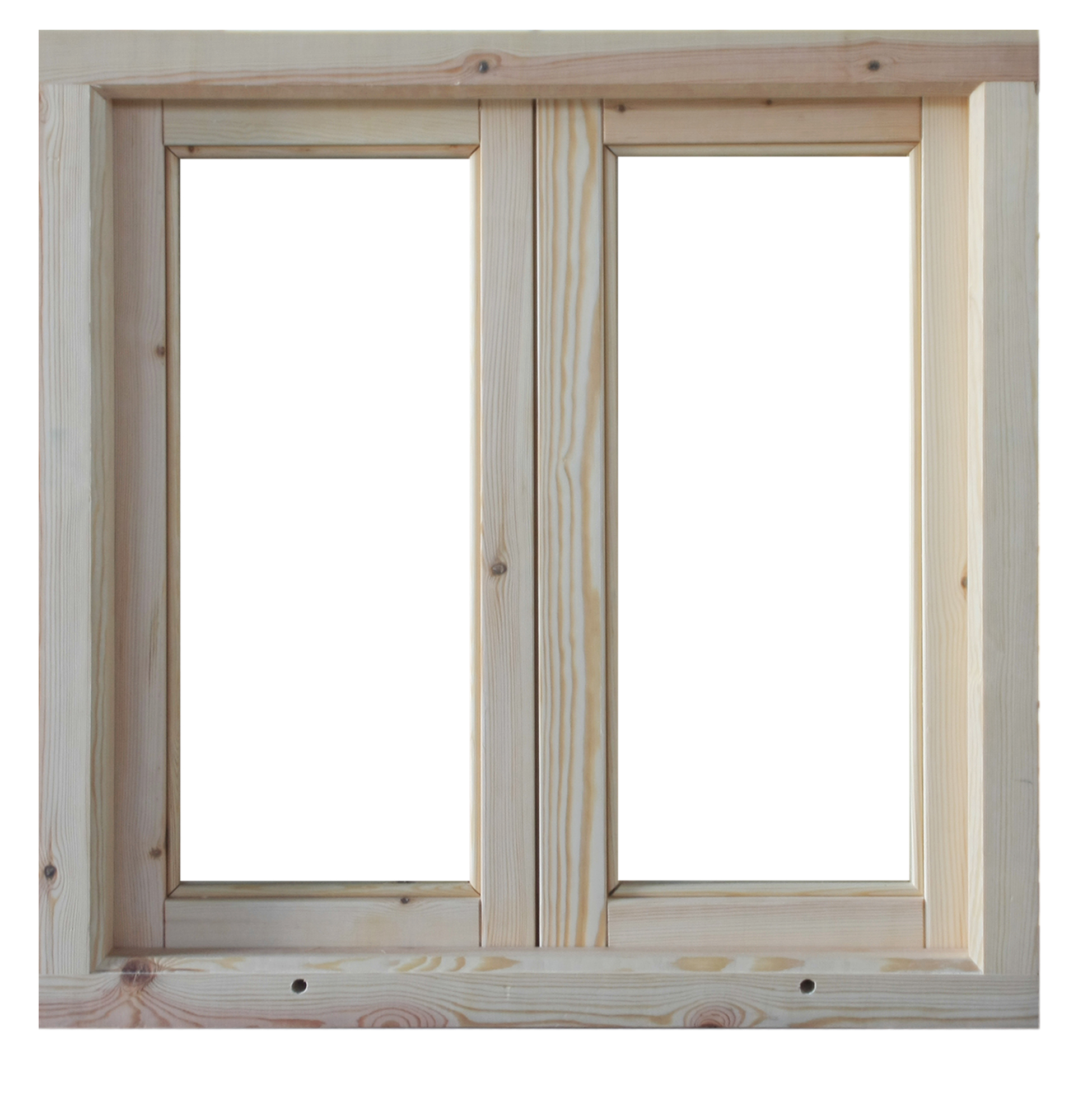 Ventana madera de pino basic practicable de 80x80cm(anchoxalto) - 2