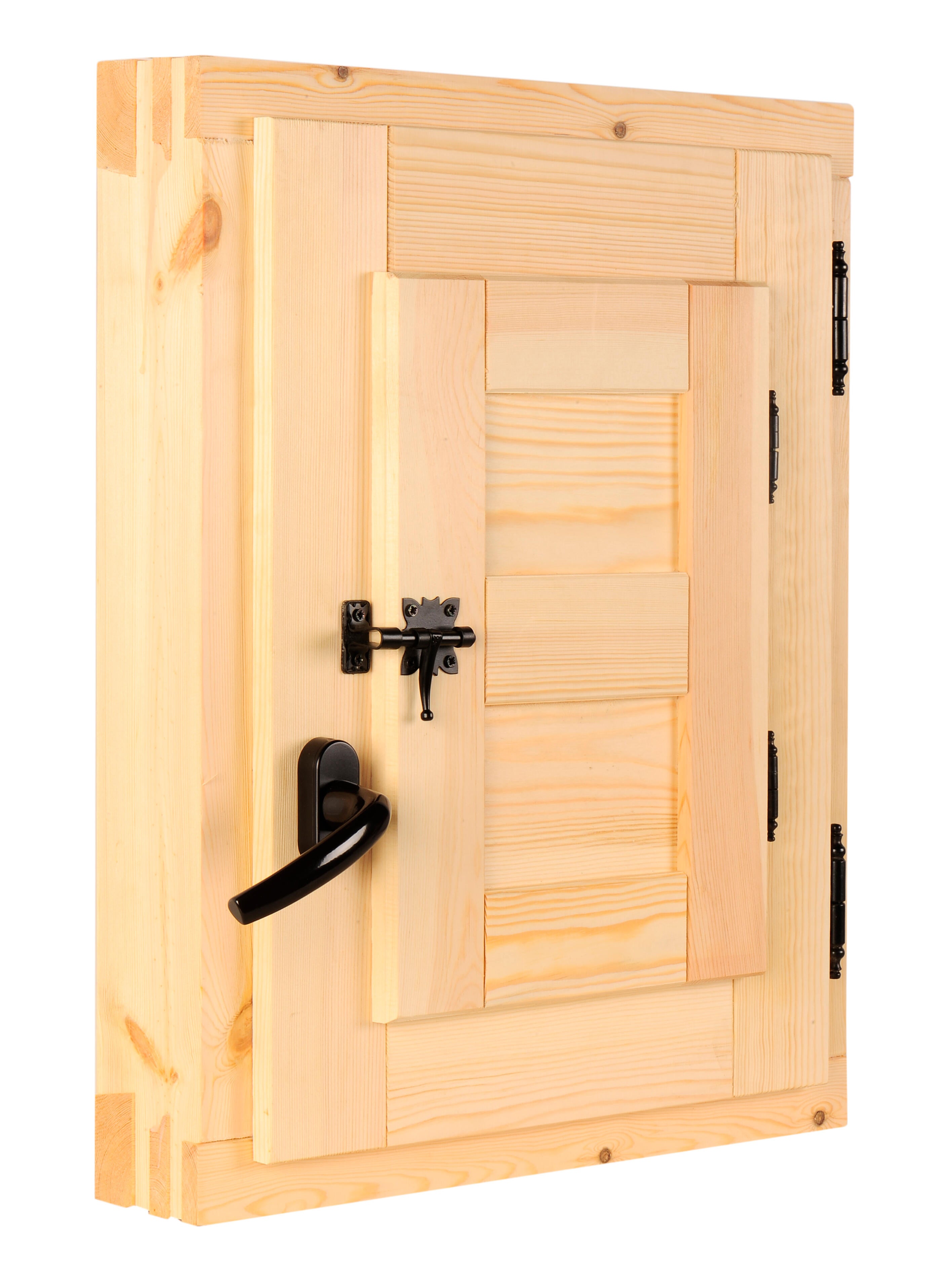 Ventana madera de pino line practicable con postigo de 50x60cm(anchoxalto) - 3