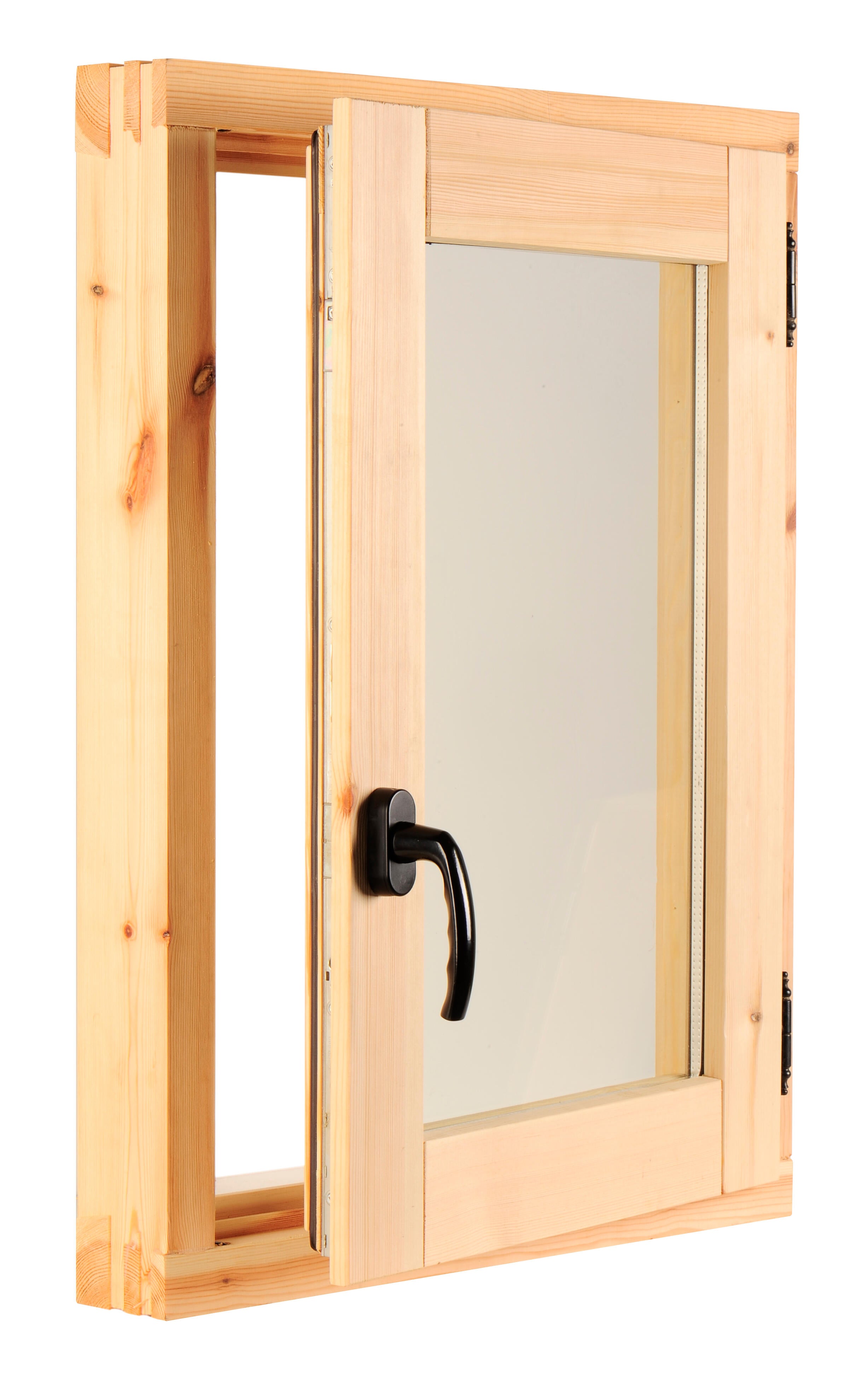 Ventana madera de pino line practicable con postigo de 60x80cm(anchoxalto) - 3