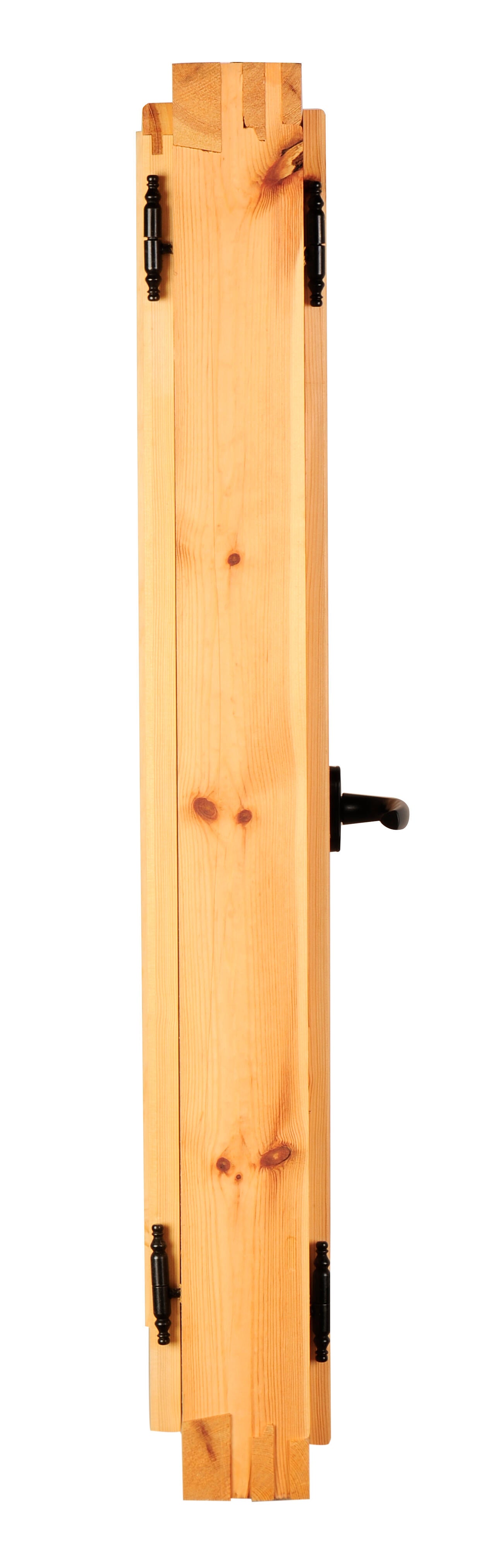 Ventana madera de pino practicable con postigo en Z de 100x100cm(anchoxalto) - 3