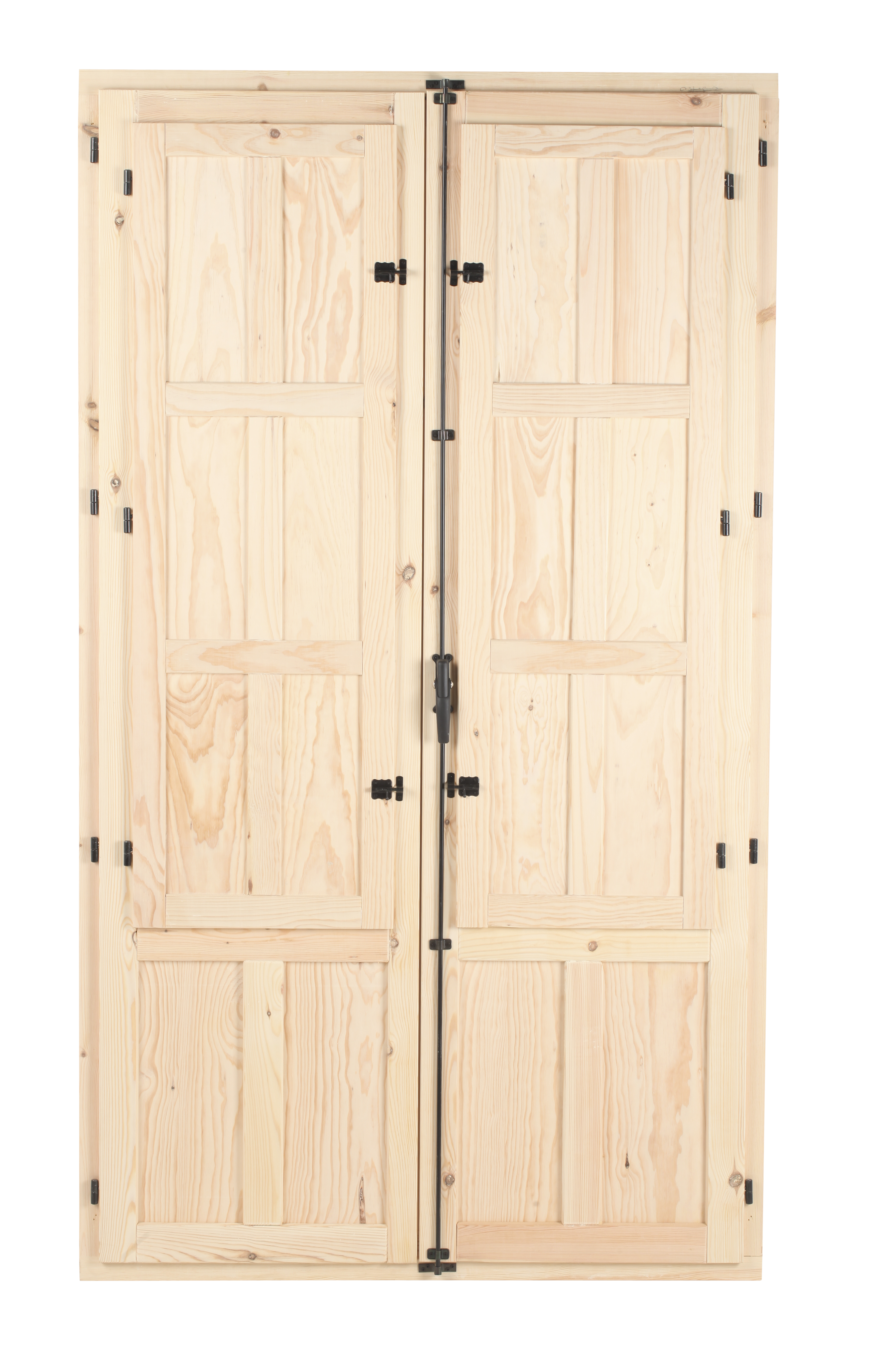 Balconera madera de pino basic practicable con postigo de 120x210cm(anchoxalto) - 2