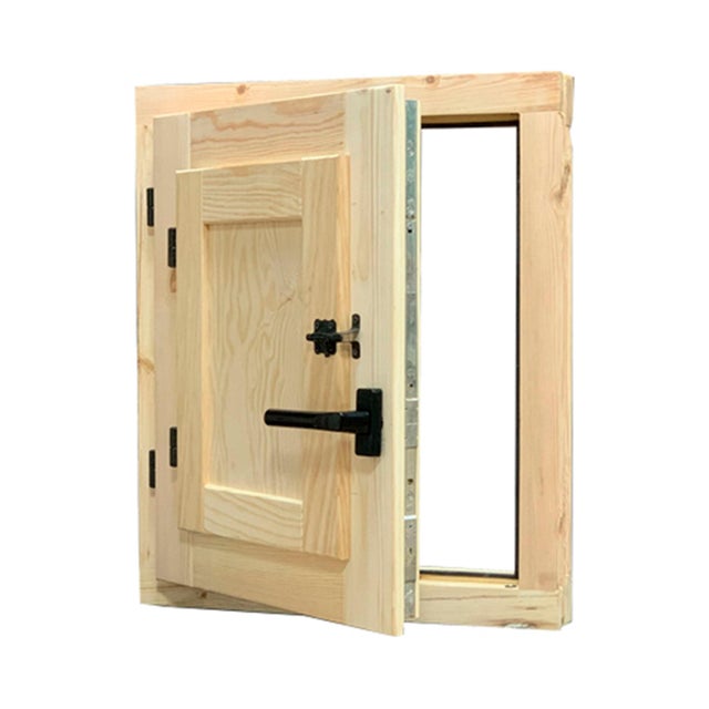 Ventana de madera 50x60 cm cristal doble climalit