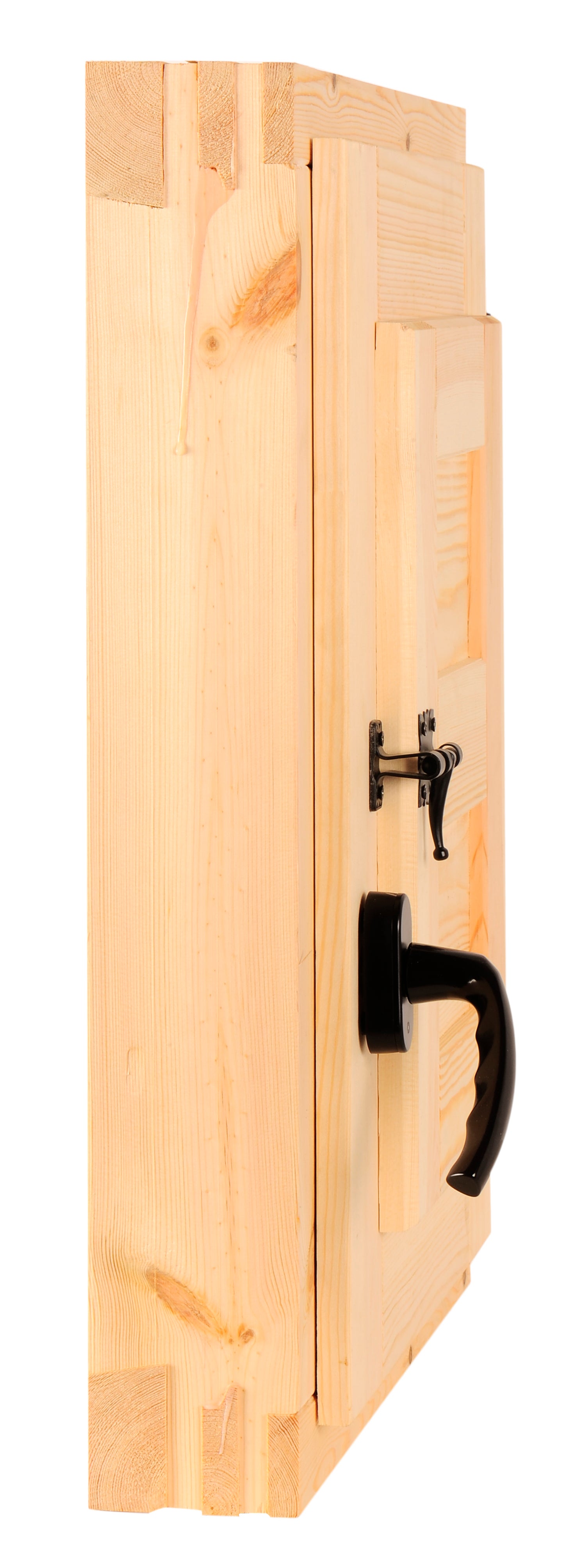 Ventana madera de pino line practicable con postigo de 50x60cm(anchoxalto)