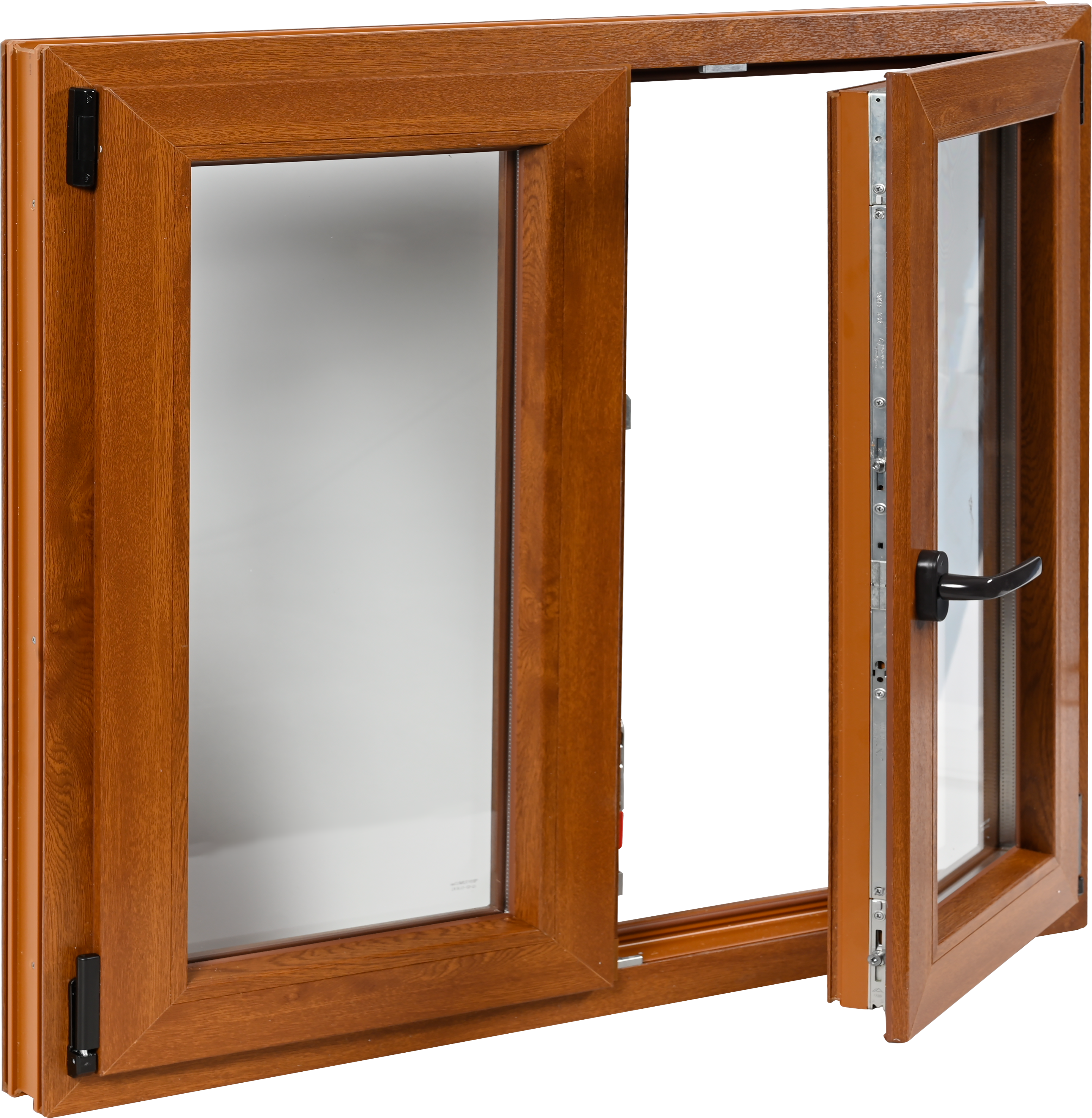 Janela de PVC OSCILOBATENTE 120X100CM CARVALHO - 3