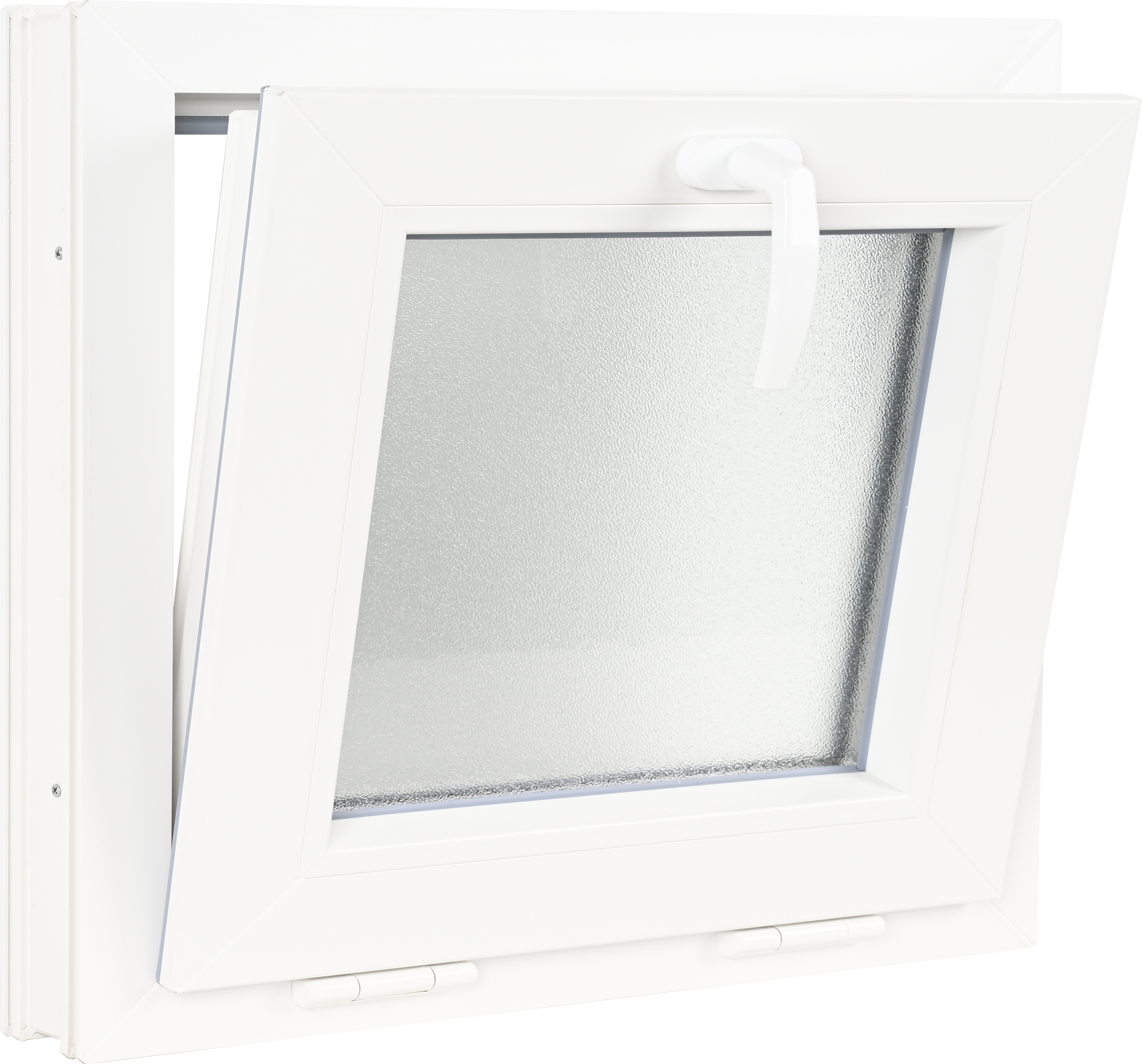Ventana PVC blanca basculante 60X60 cm - 3
