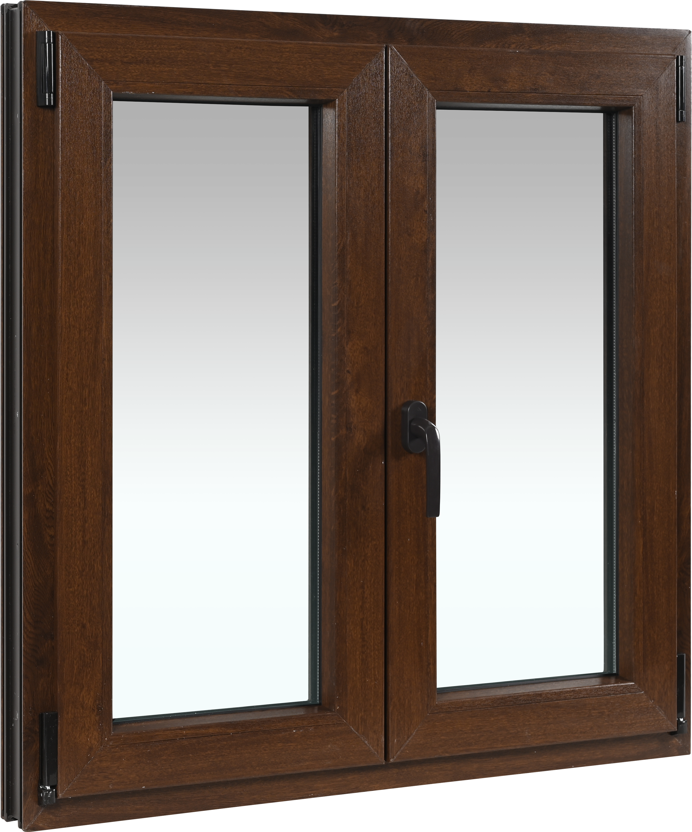 Ventana PVC nogal oscilobatiente 100X100 cm - 4