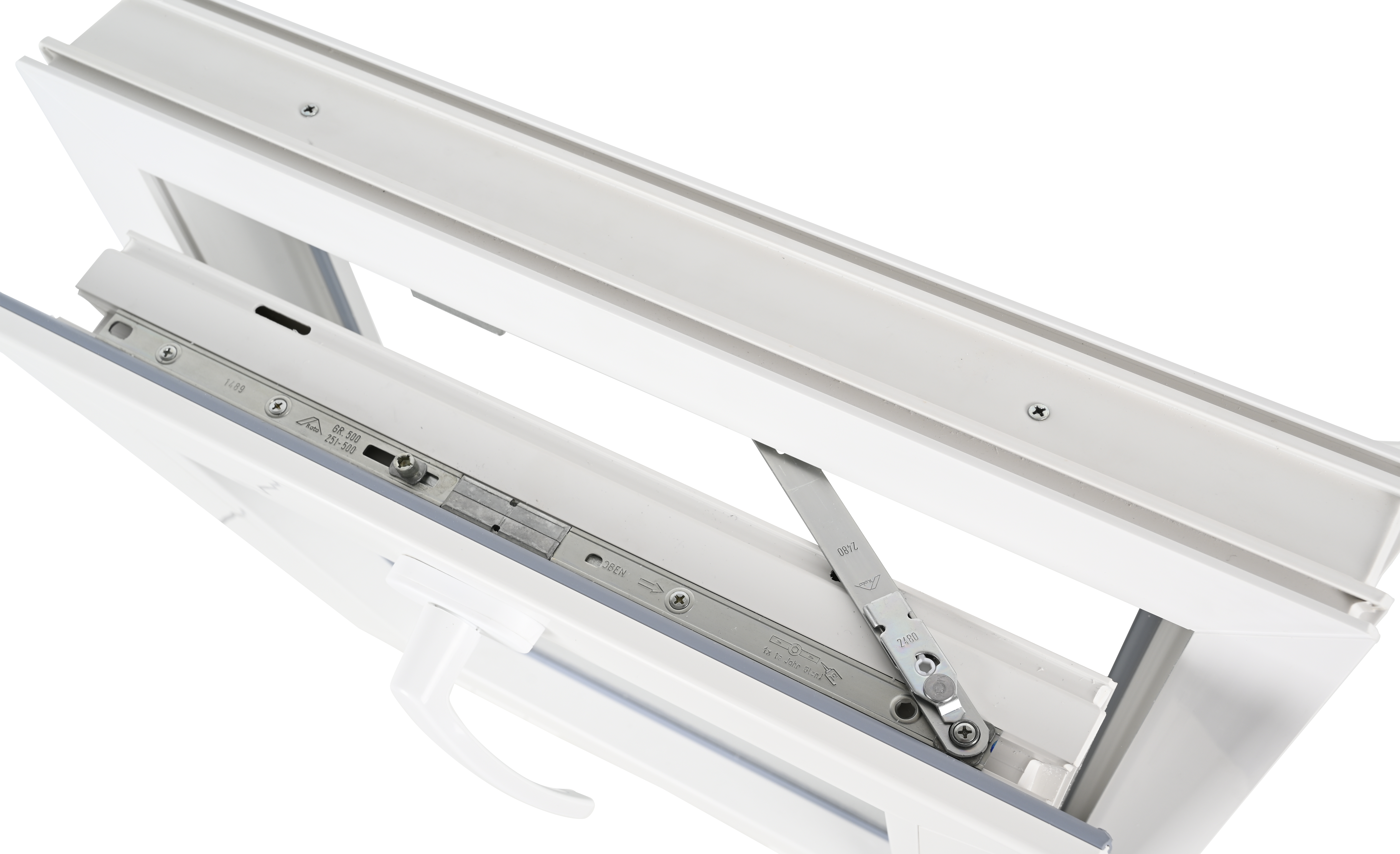 Ventana PVC blanca basculante 60X60 cm - 6