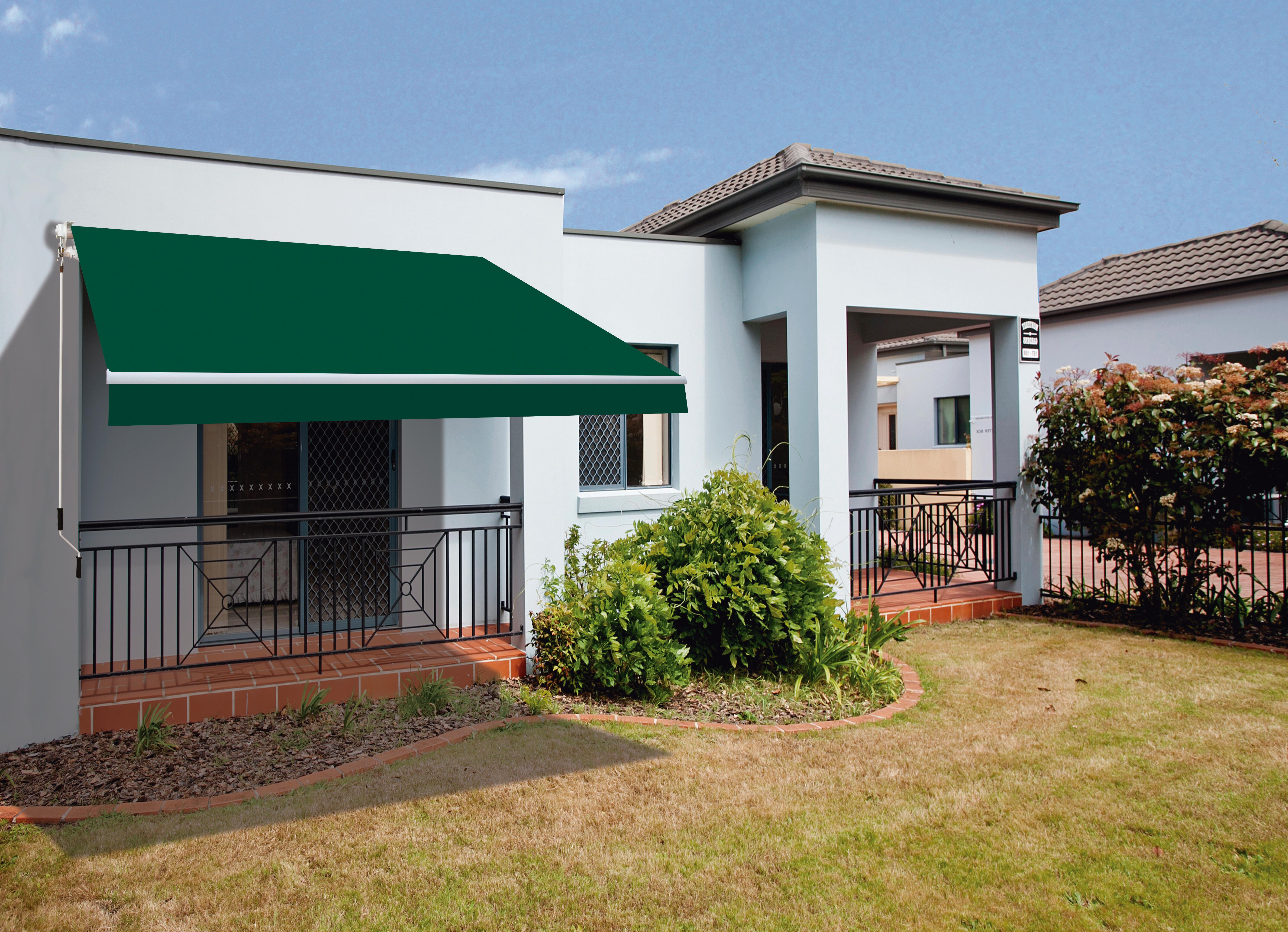Toldo manual enrollable classic 4x2,5 verde