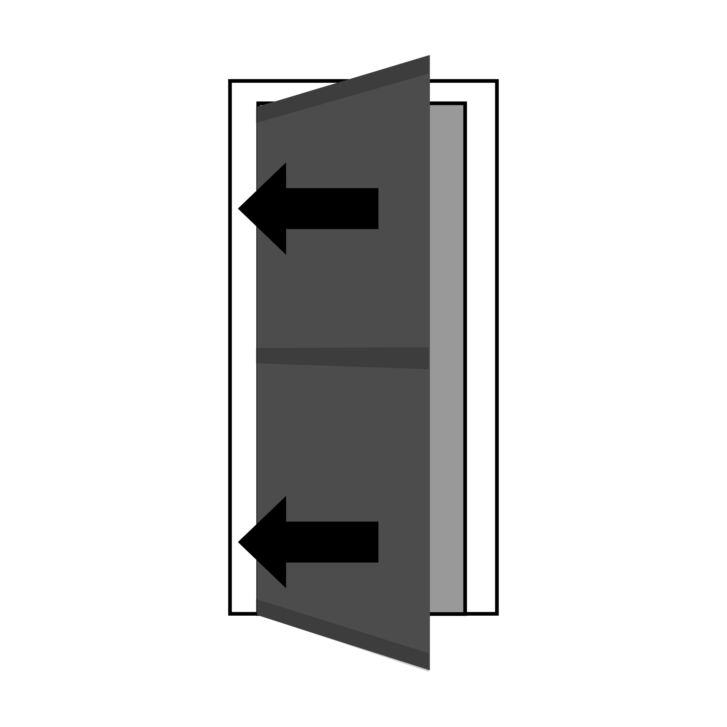 Mosquitera abatible 100x210cm 1 puerta alumino gris recortable tela fibra de vidrio gris - 5