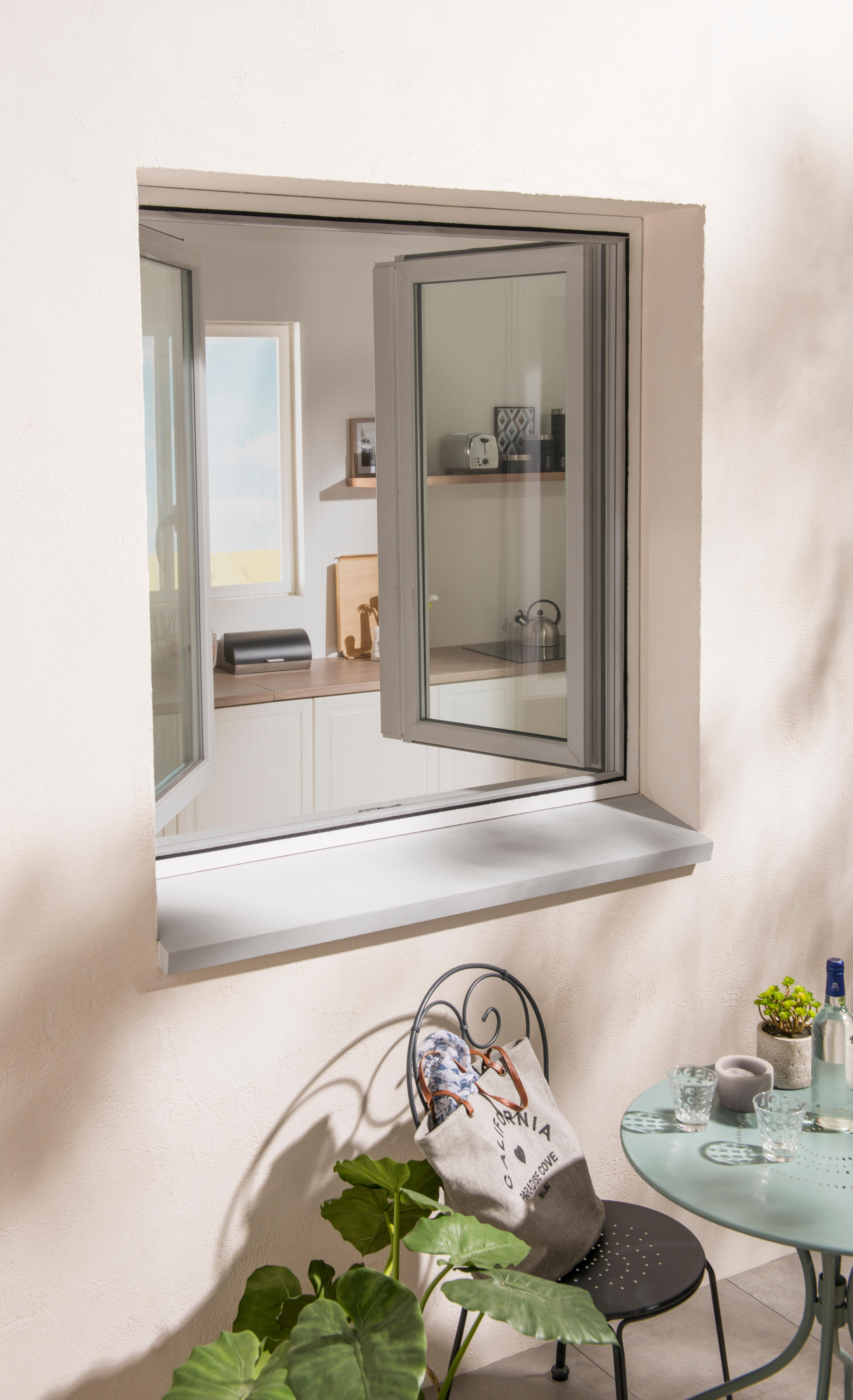 Rede mosquiteira para janela autoaderente Artens 150x250 cm branco - 3