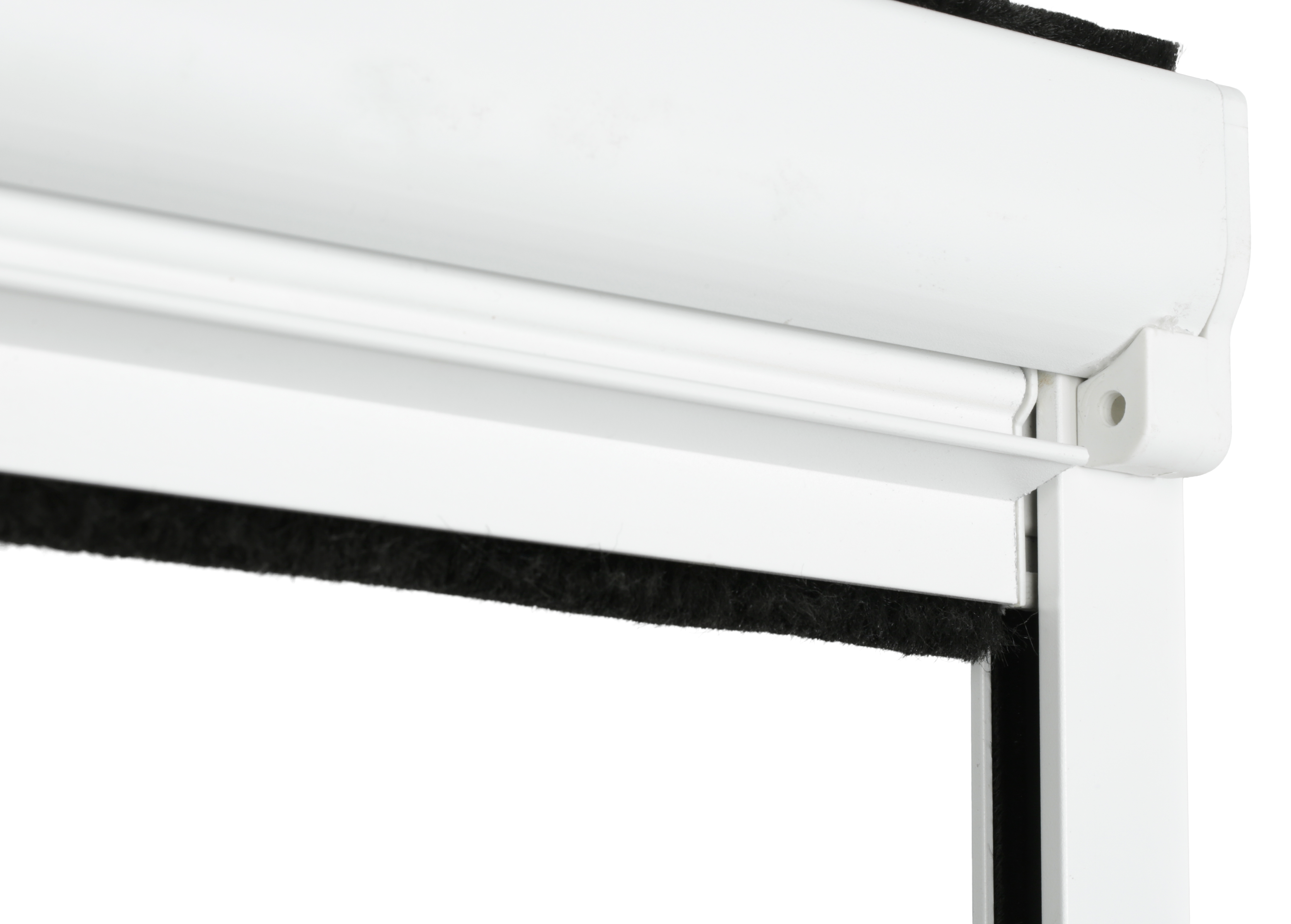 Mosquitera enrollable vertical 100x230cm aluminio recortable blanco para puerta tela fibra de vidrio negra Isoxa - 9