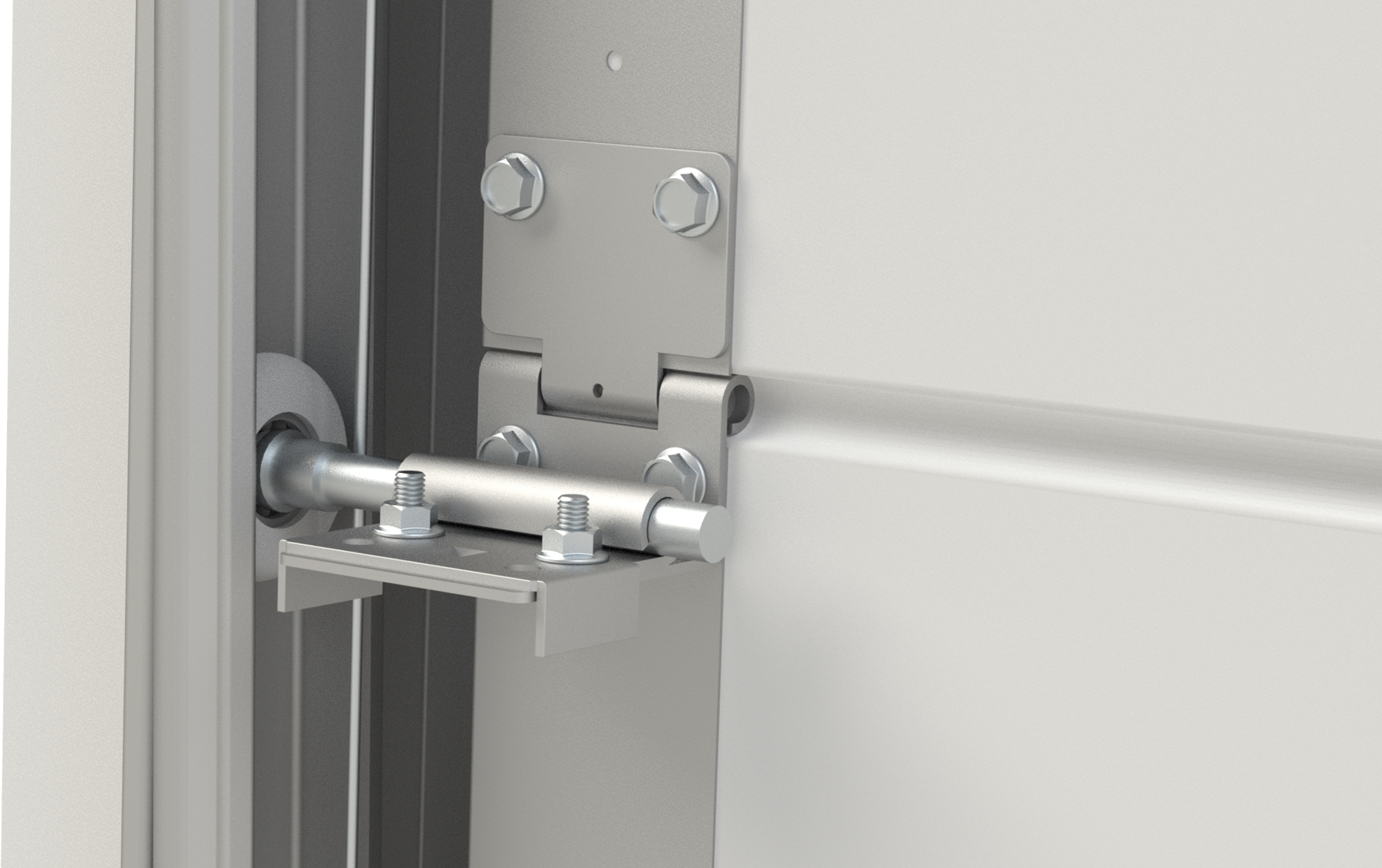 Puerta de garaje seccional motorizada Primo color exterior blanco 250x212,5 cm - 13