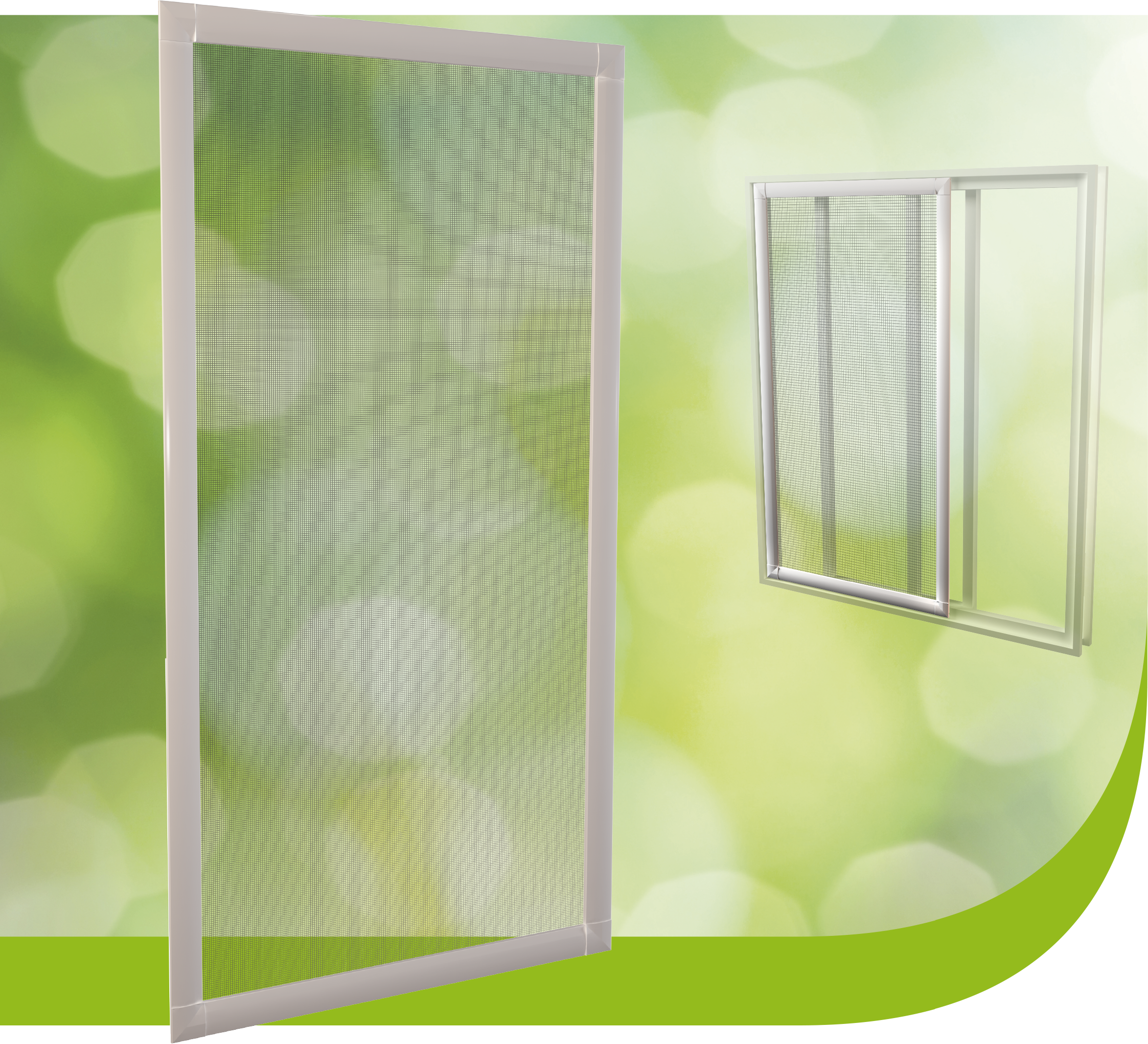 Mosquitera corredera mini 70x130 aluminio recortable blanco para ventana tela fibra de vidrio - 5