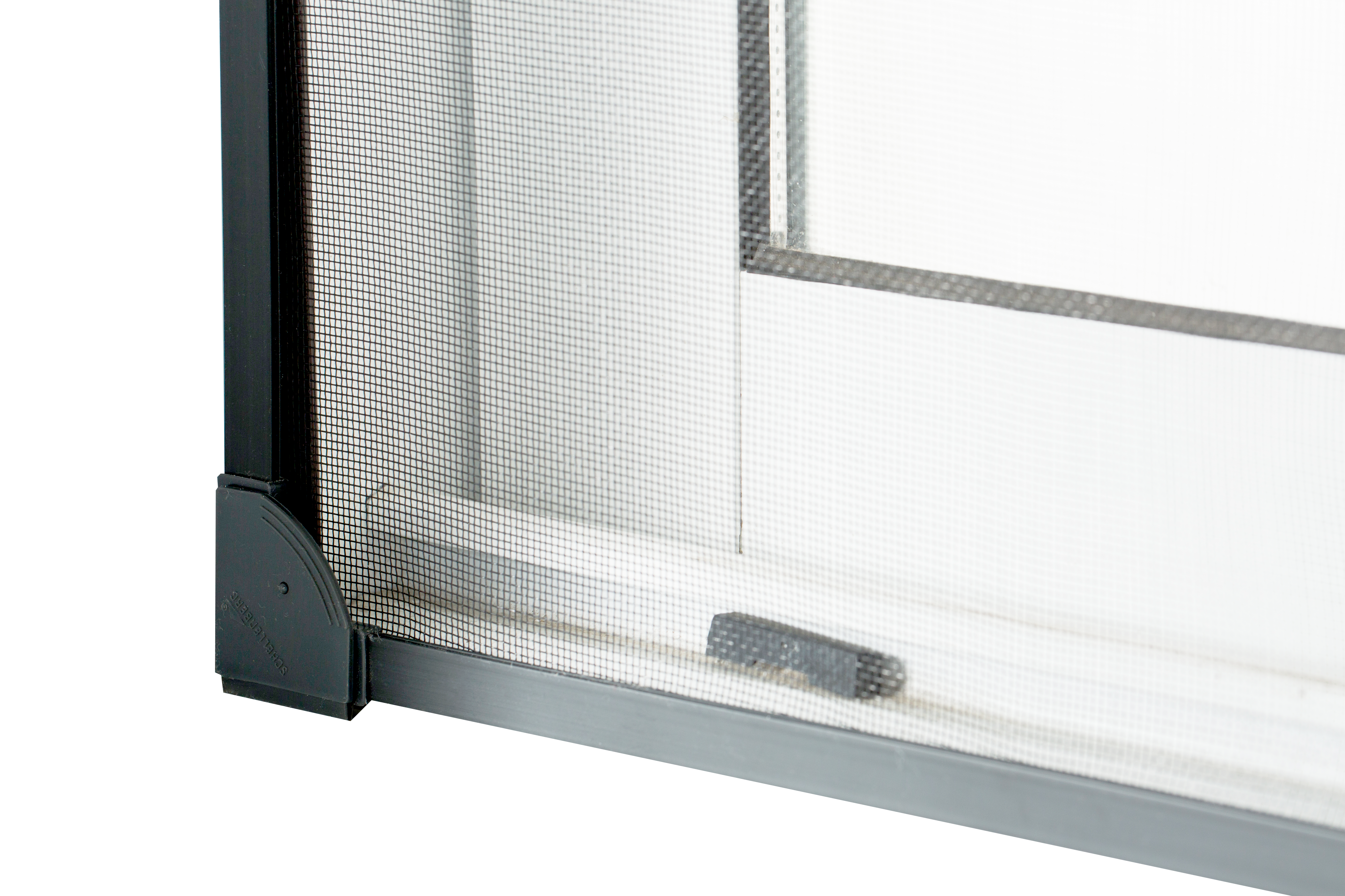 Mosquitera fija 100x120cm flexible mágnetica de pvc gris recortable para ventana tela fibra vidrio negra - 7