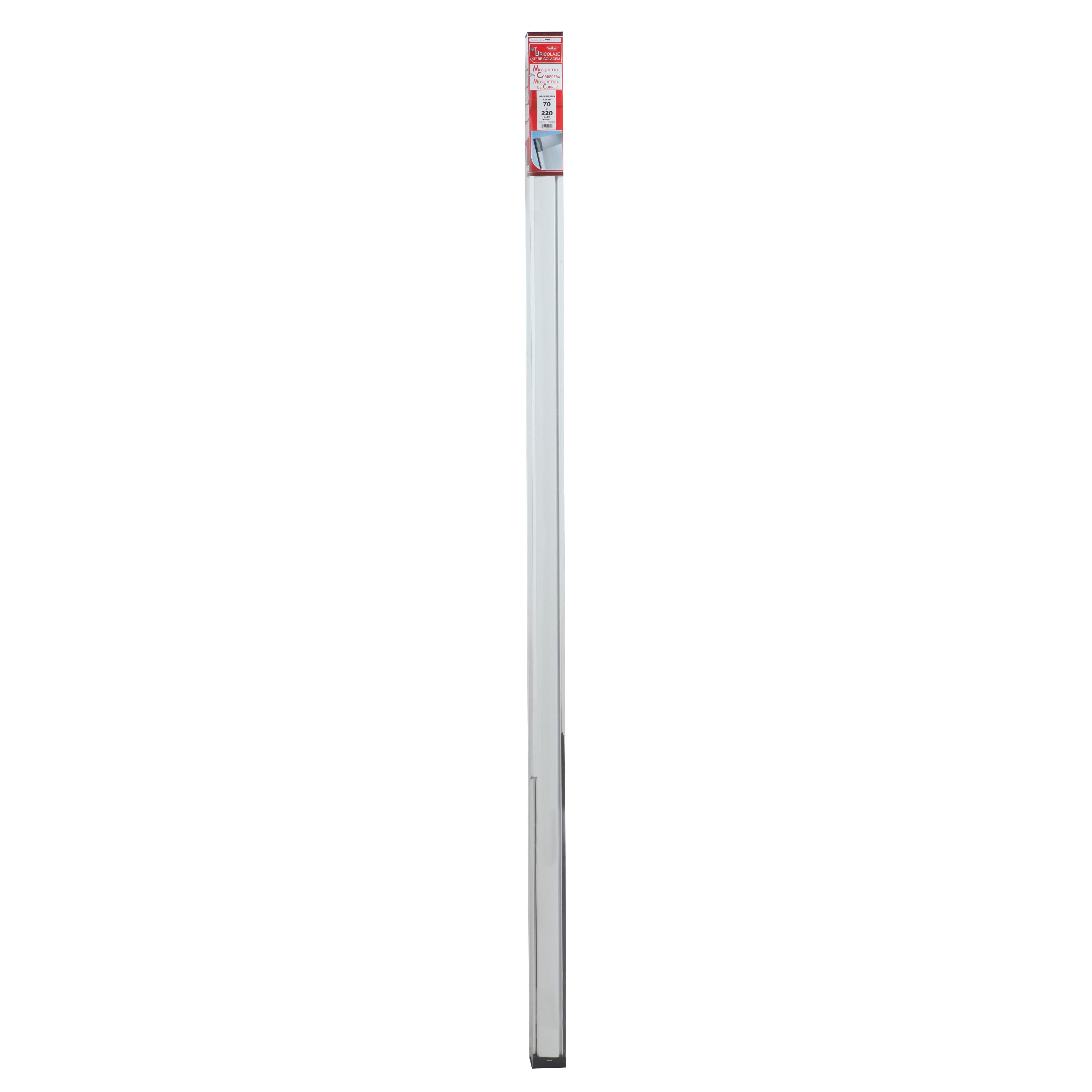Mosquitera corredera 100x220cm aluminio recortable blanco para puerta tela fibra de vidrio - 19