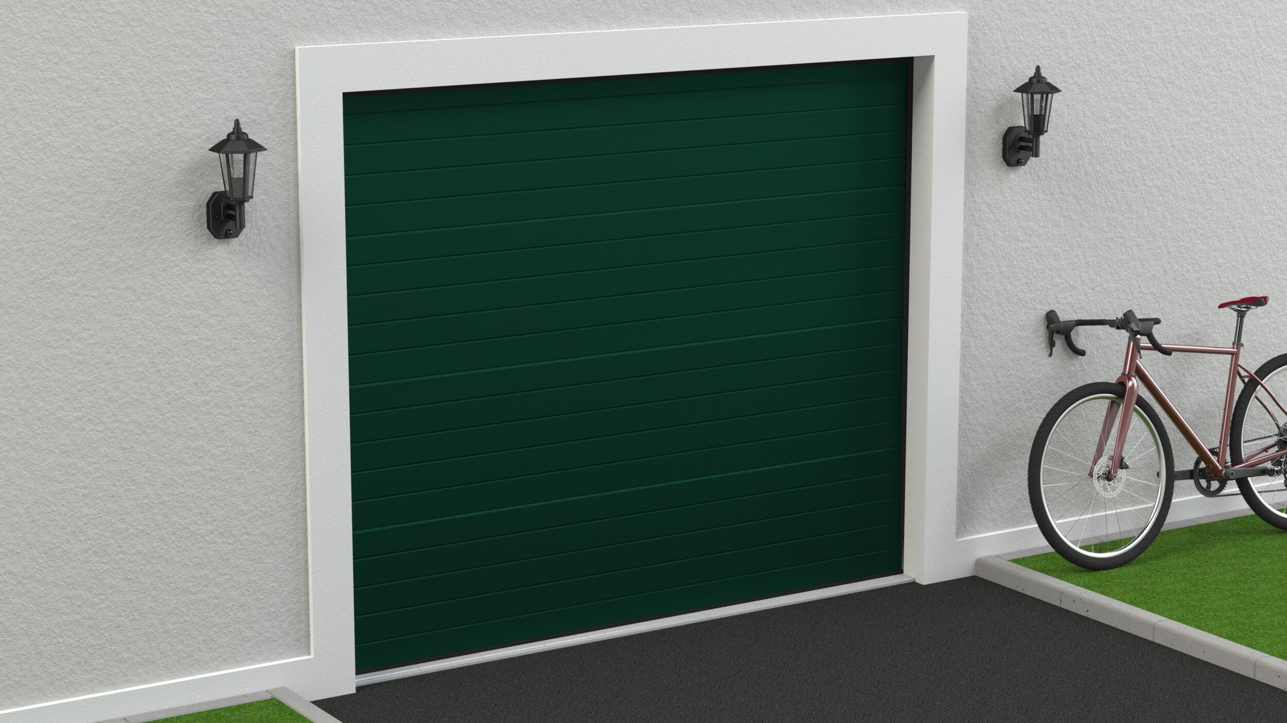 Puerta garaje seccional motorizada ral 6005 250x212,5