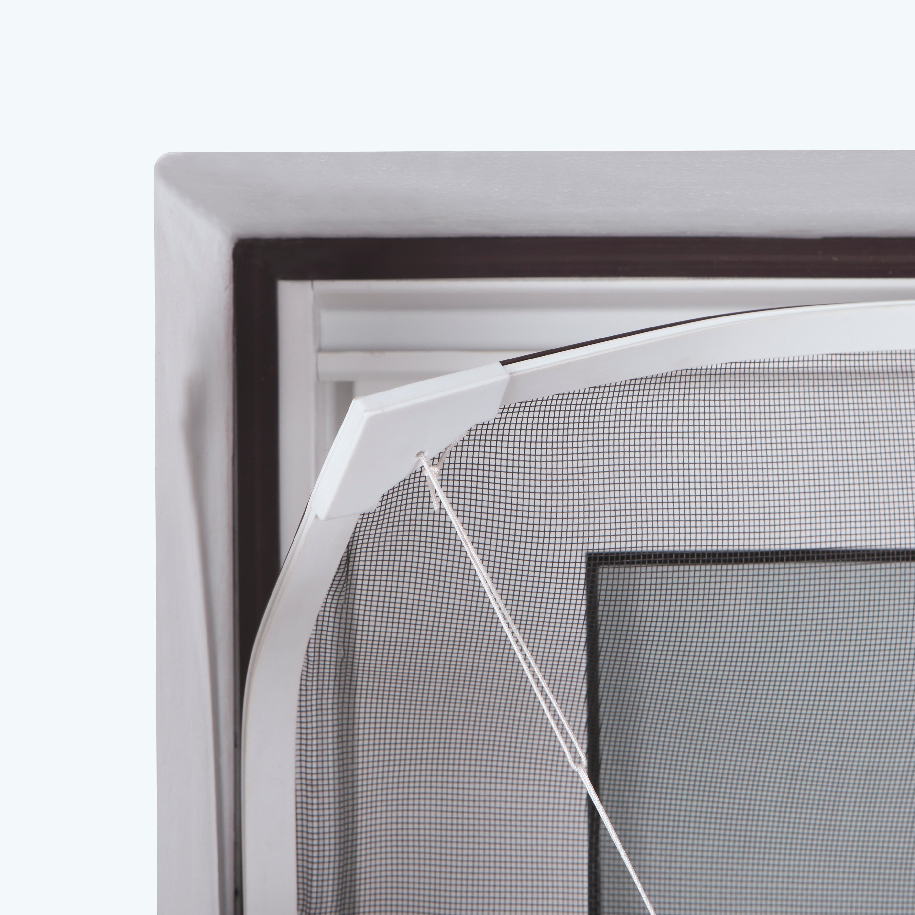 Mosquitera fija 100x120cm flexible magnética de pvc blanco recortable para ventana tela fibra de vidrio negra - 11