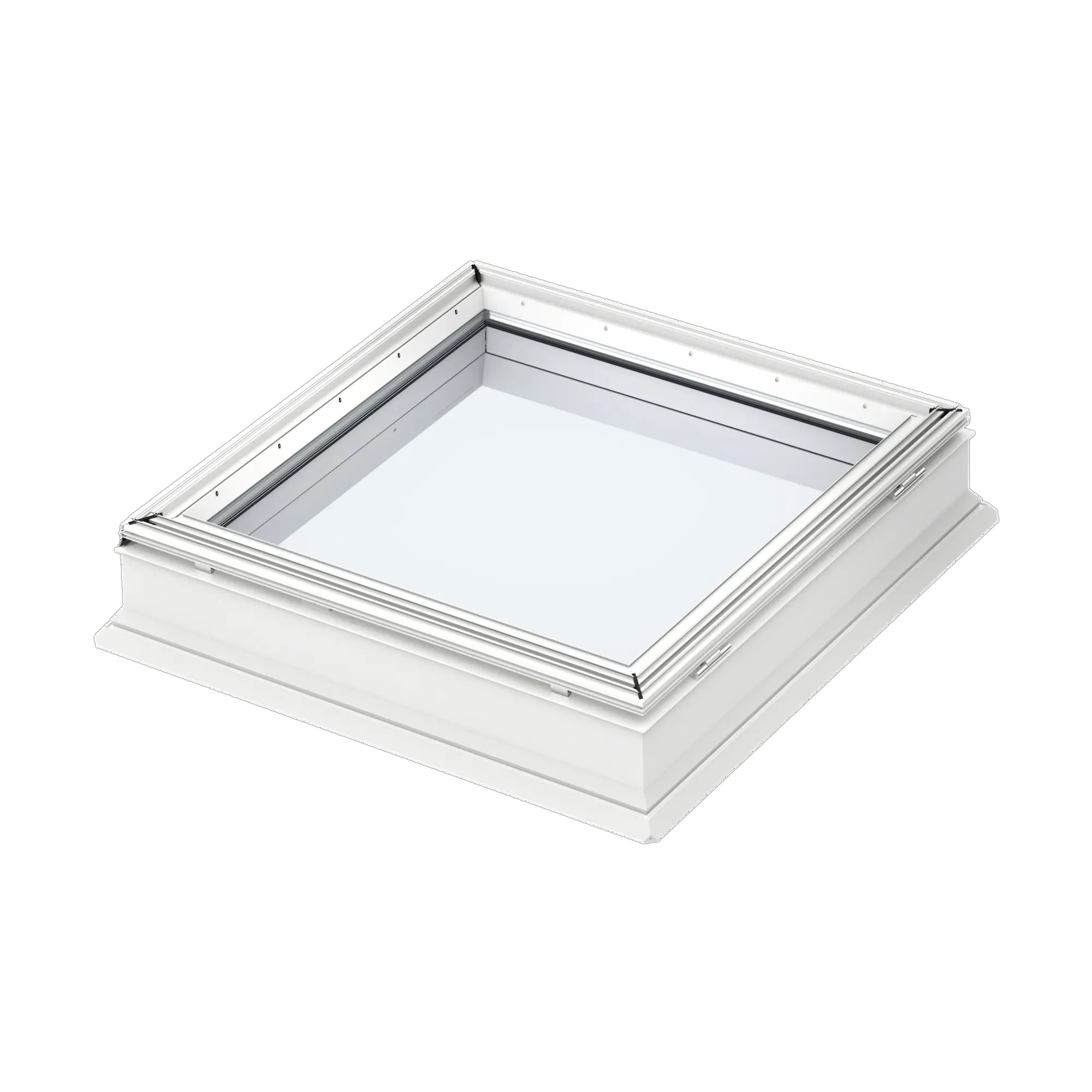 Ventana de techo de pvc blanco cfp0900900073qv sin apertura manual de 90x90 cm