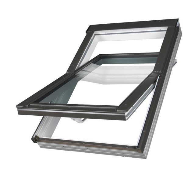 Janela de sótão manual FAKRO BASCULANTE PVC BRANCO PTP-VU3 55X78CM