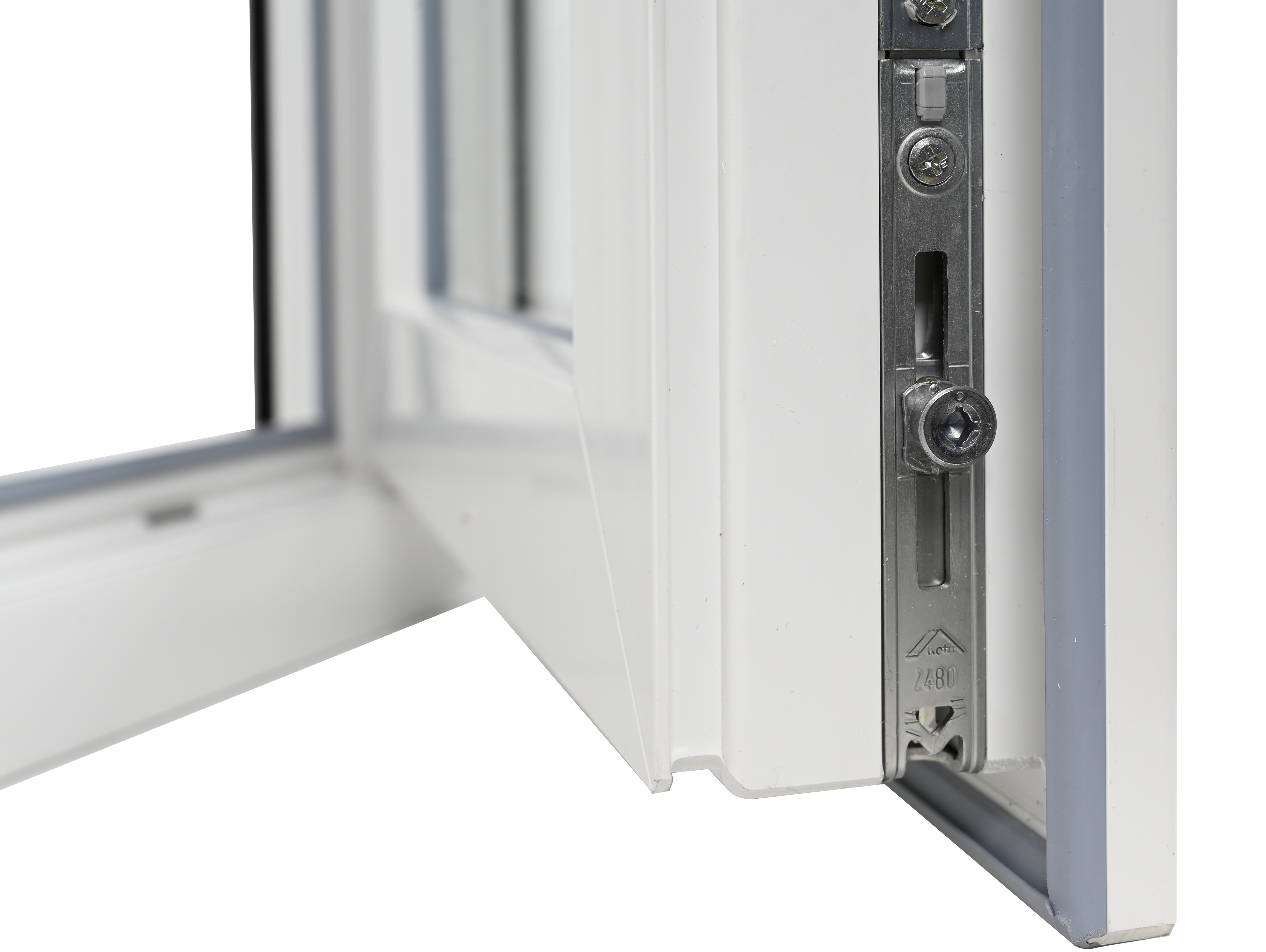 Ventana PVC blanca oscilobatiente con persiana de 140X135 cm - 24