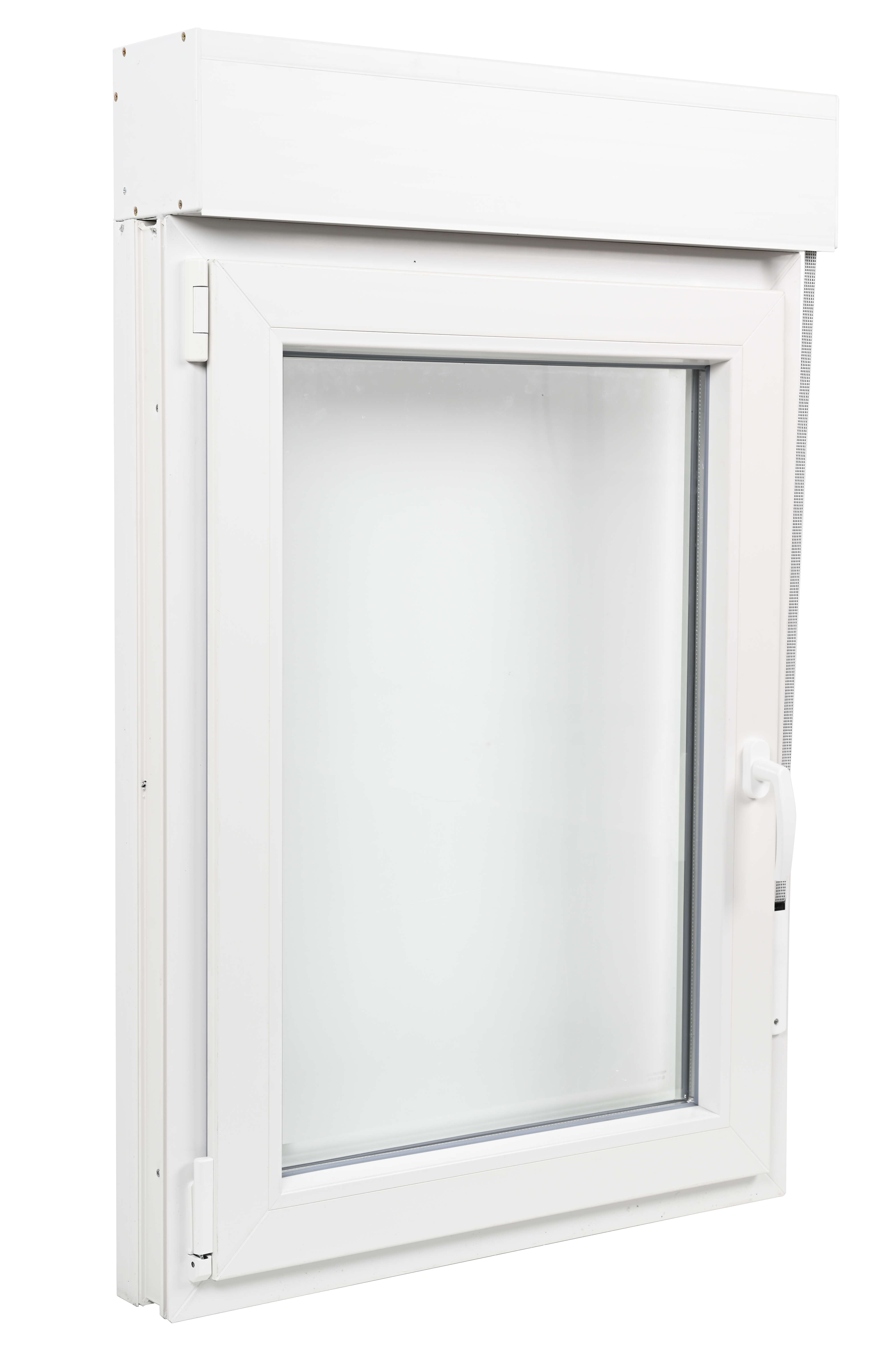 Ventana PVC blanca oscilobatiente con persiana de 75X115 cm - 5