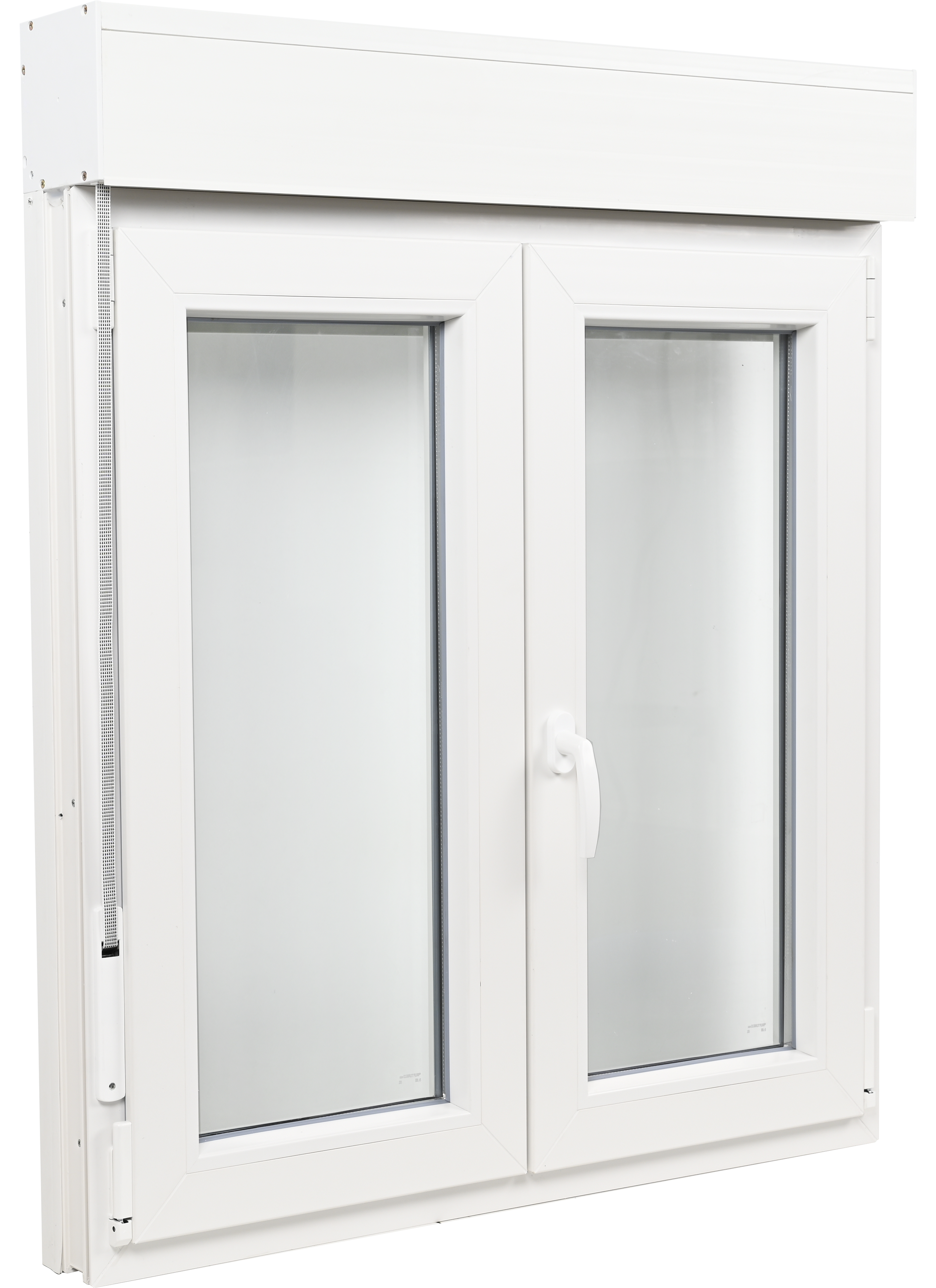 Ventana PVC blanca oscilobatiente con persiana de 120X135 cm - 8