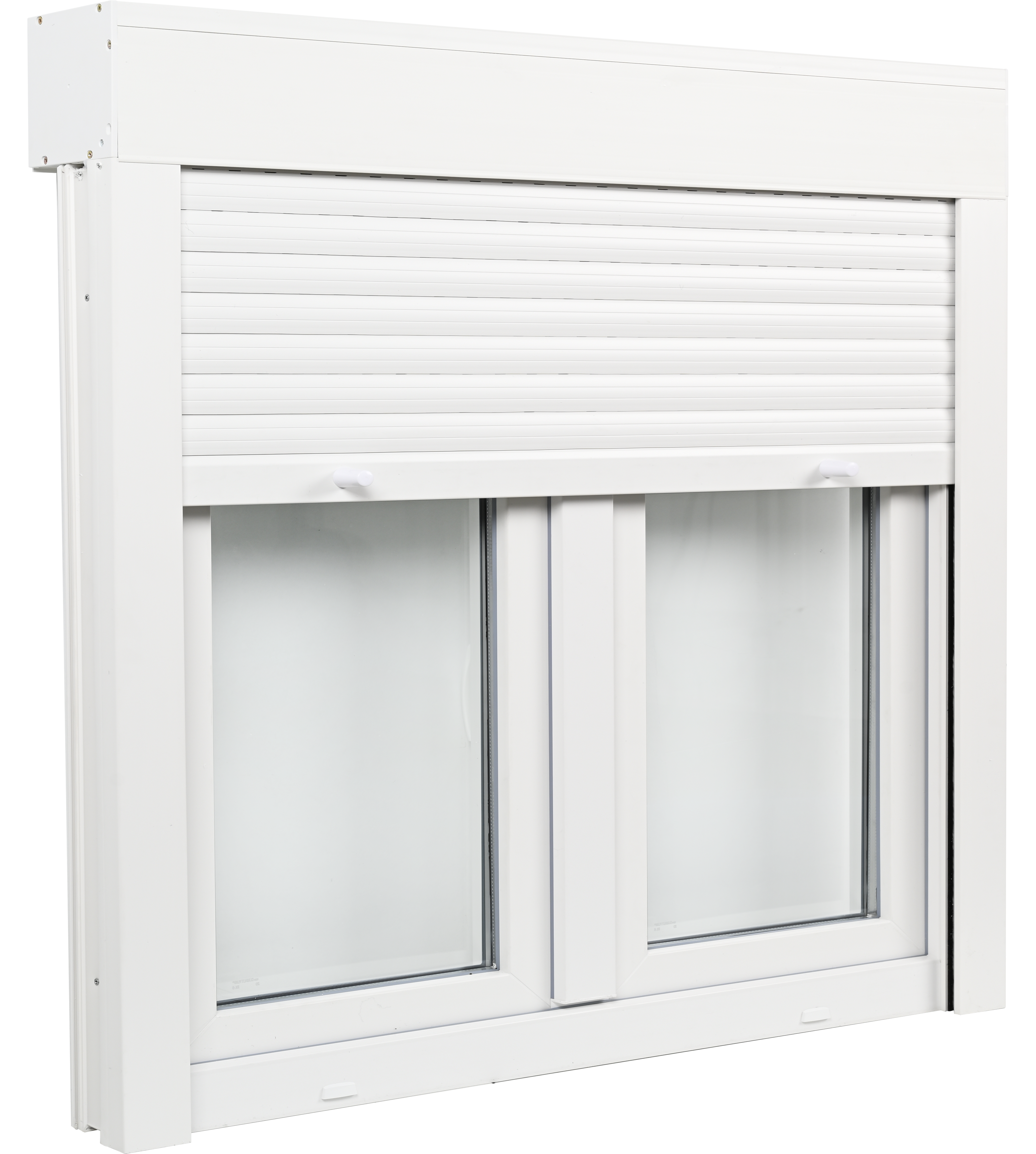 Ventana PVC blanca oscilobatiente con persiana de 140X135 cm - 8