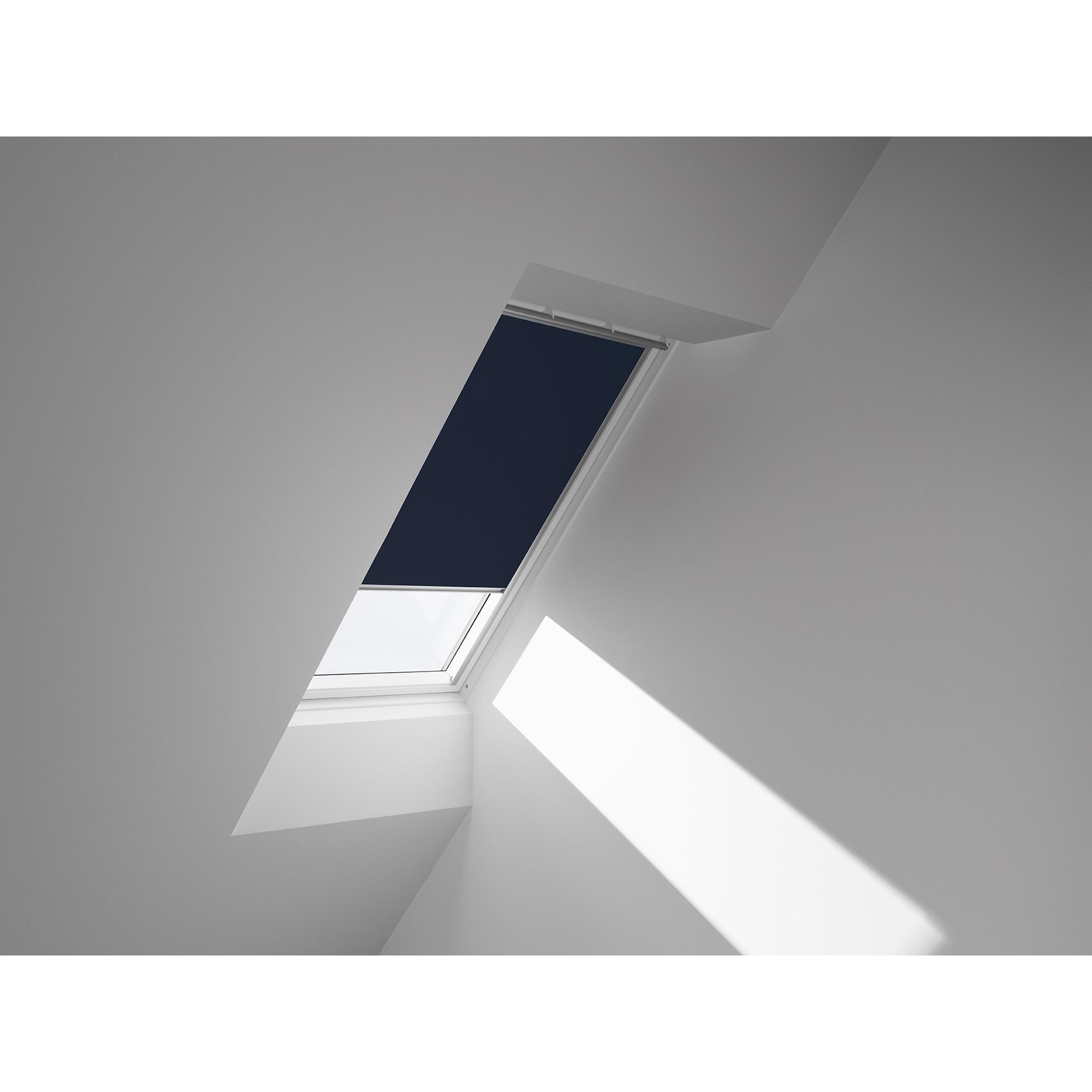 Estore para clarabóia manual em alumínio black-out azul 55X78 cm - 2