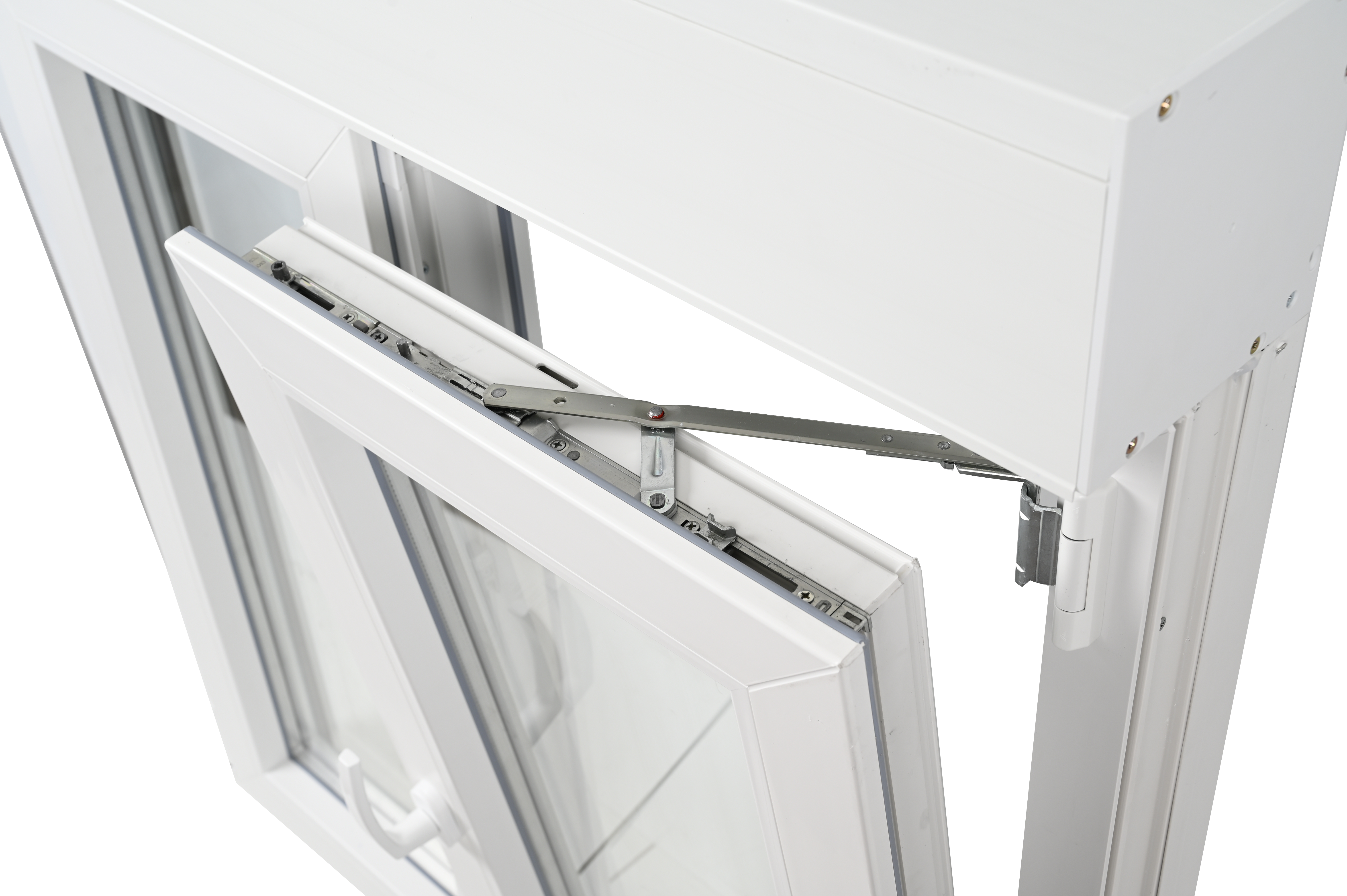 Ventana PVC blanca oscilobatiente con persiana de 140X135 cm - 19