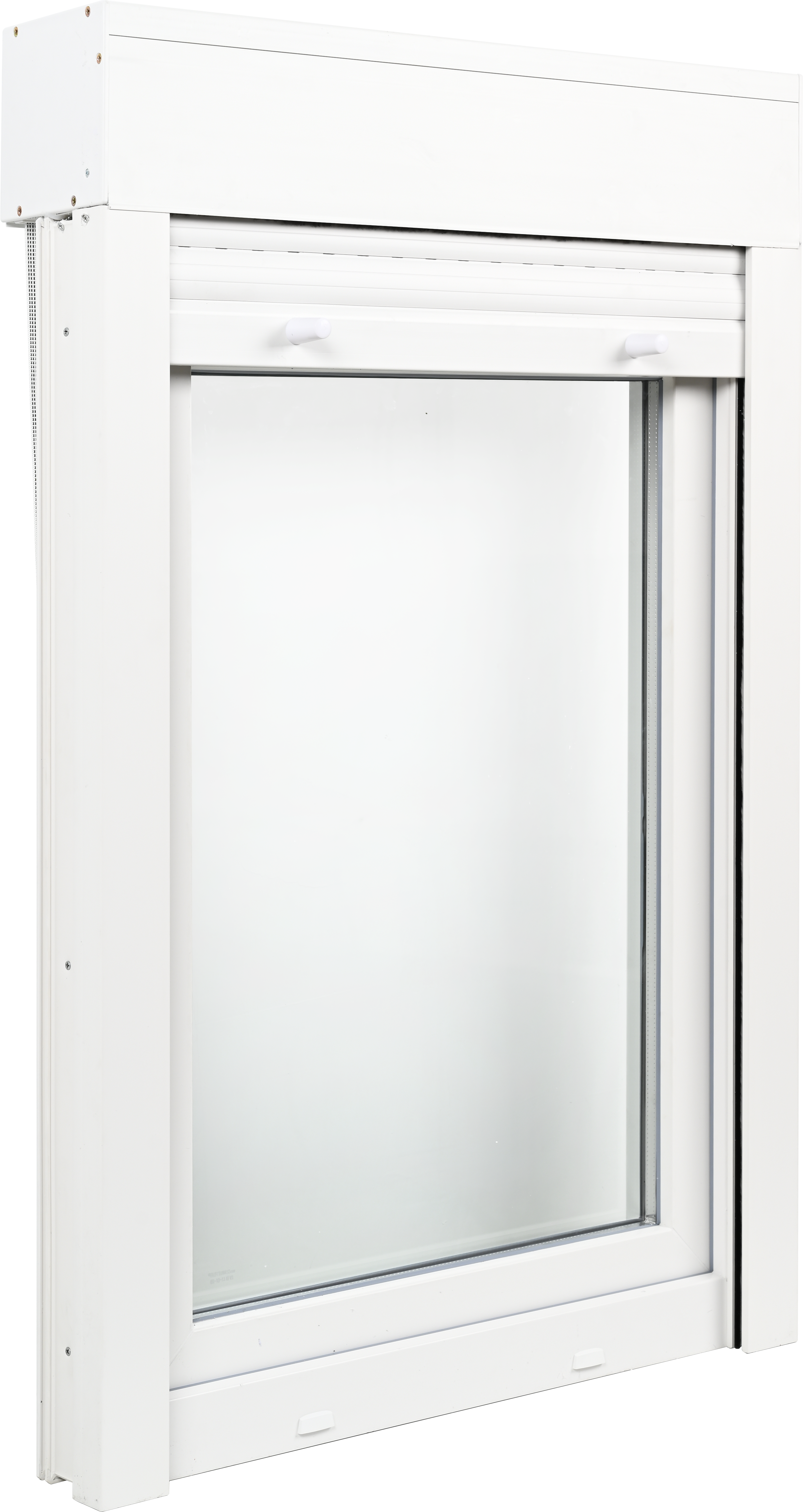 Ventana PVC blanca oscilobatiente con persiana de 75X115 cm - 3