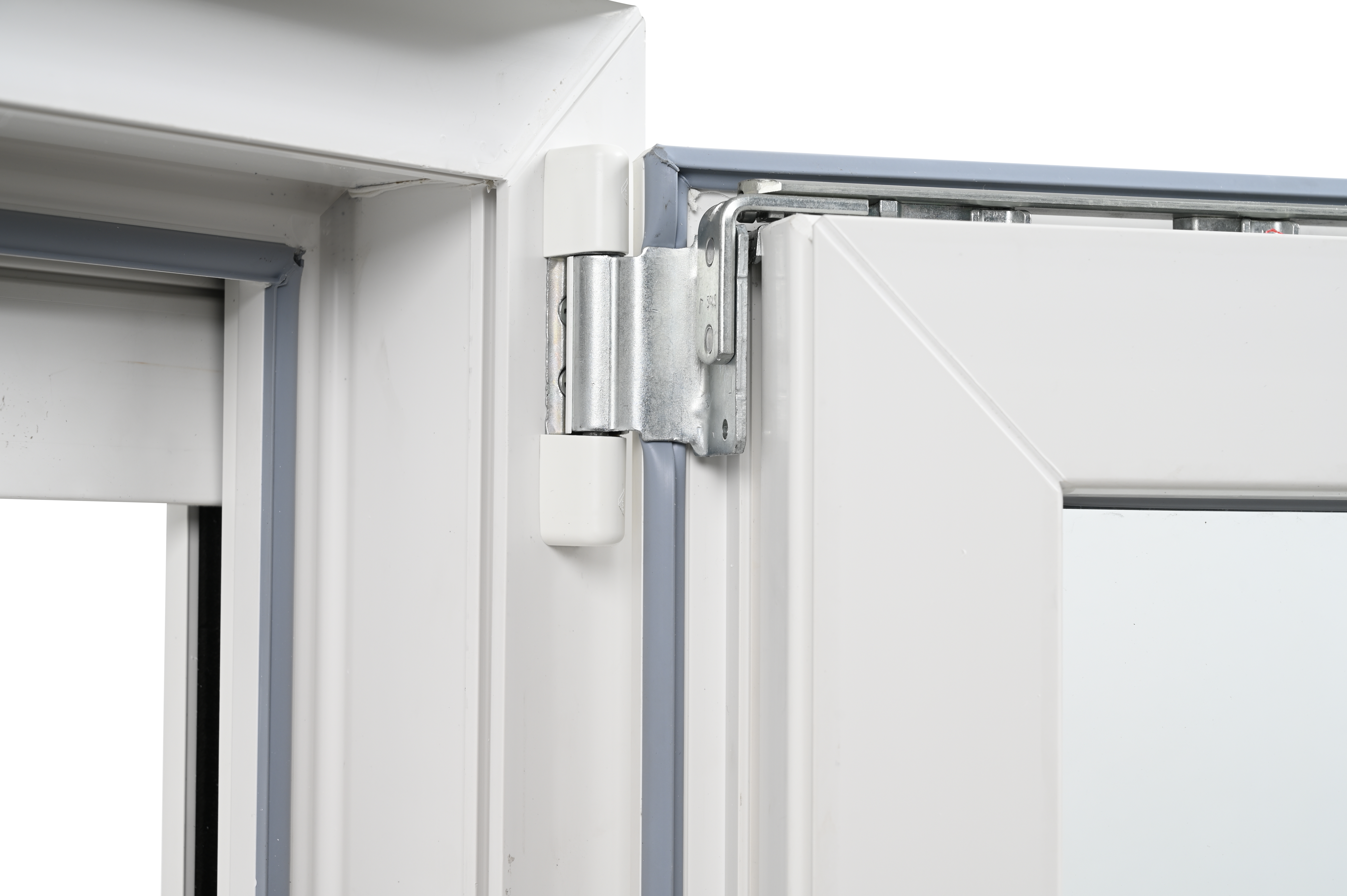 Ventana PVC blanca oscilobatiente con persiana de 75X125 cm - 11