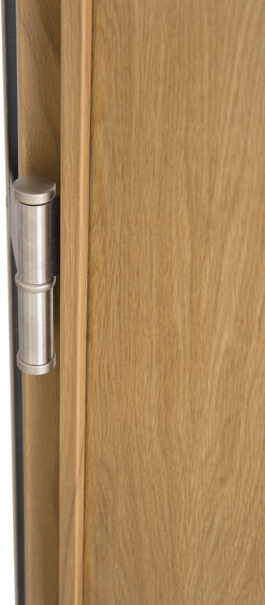 Puerta de entrada acorazada serie V fresada roble / interior liso roble apertura derecha 206x89cm - 6