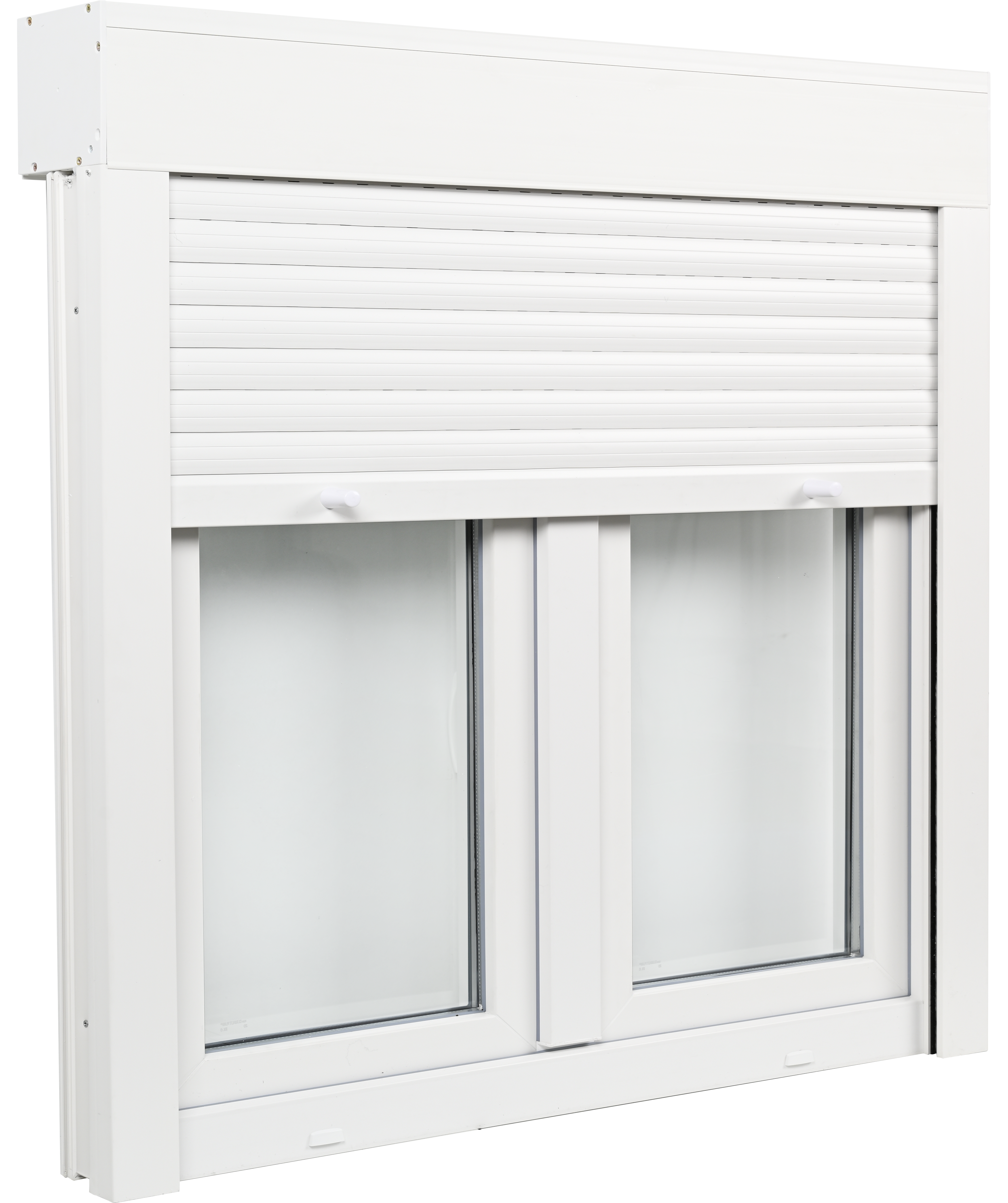 Ventana PVC 120x115cm oscilobatiente blanca doble acristalamiento transparente 4/16/4 bajo emisivo con persiana - 7