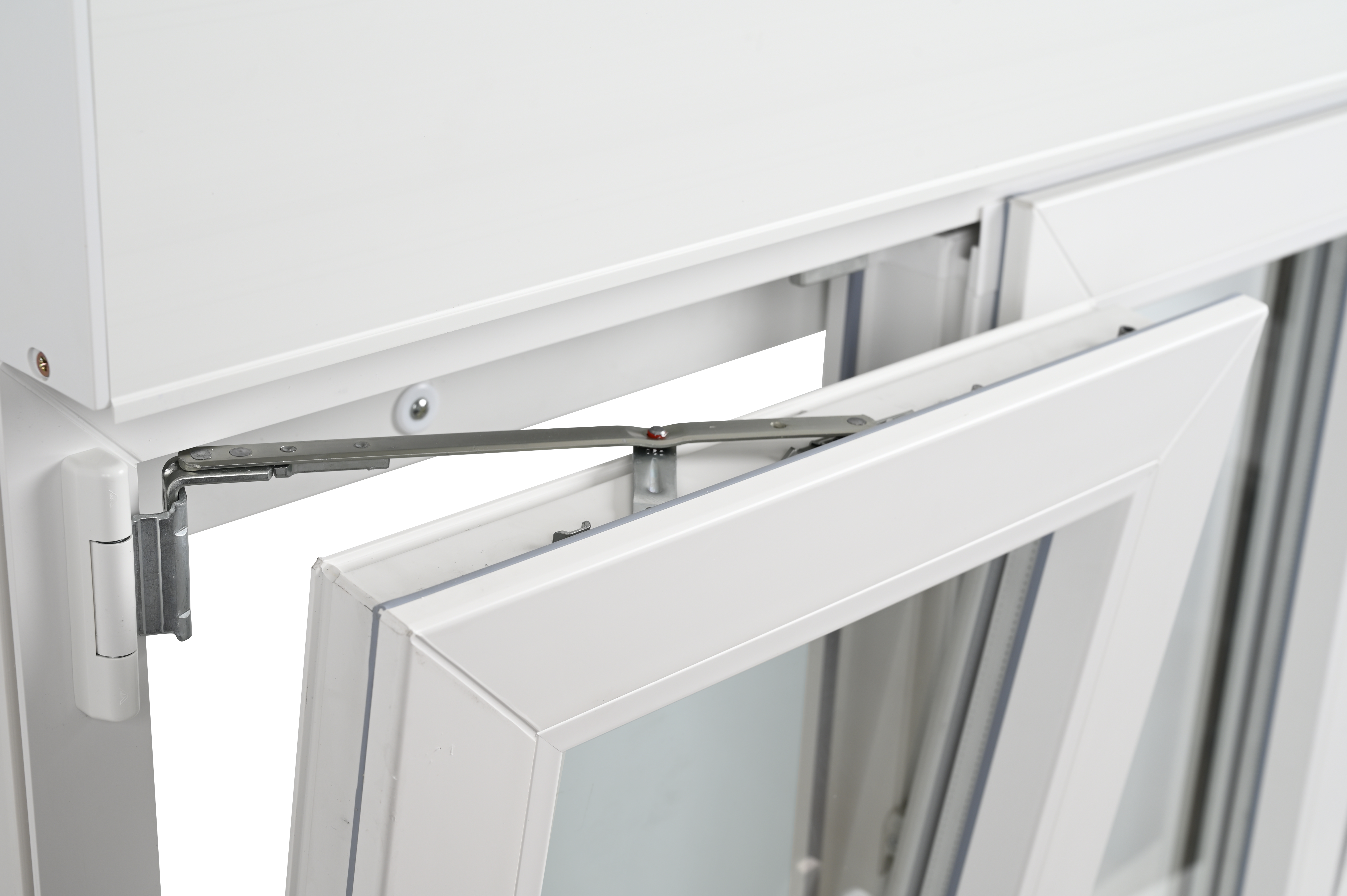 Ventana PVC blanca oscilobatiente con persiana de 75X125 cm - 9