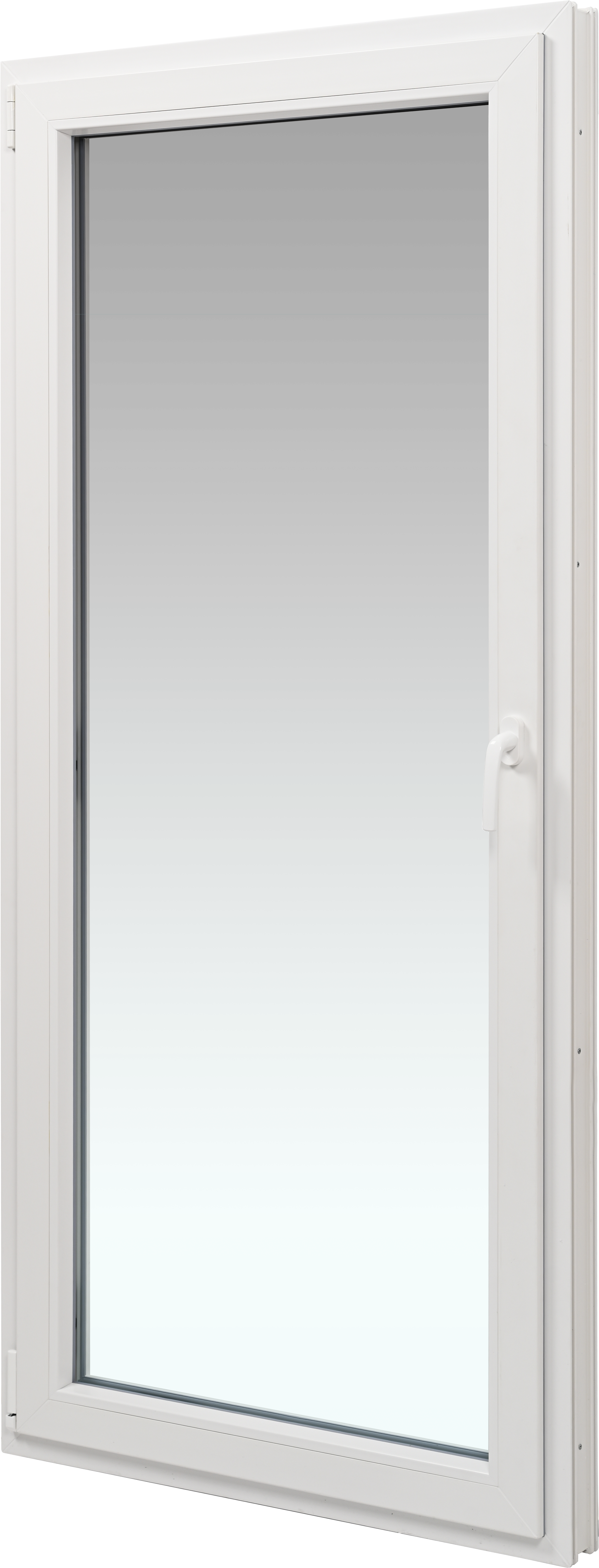 Balconera PVC blanca abatible 90X200 cm - 2