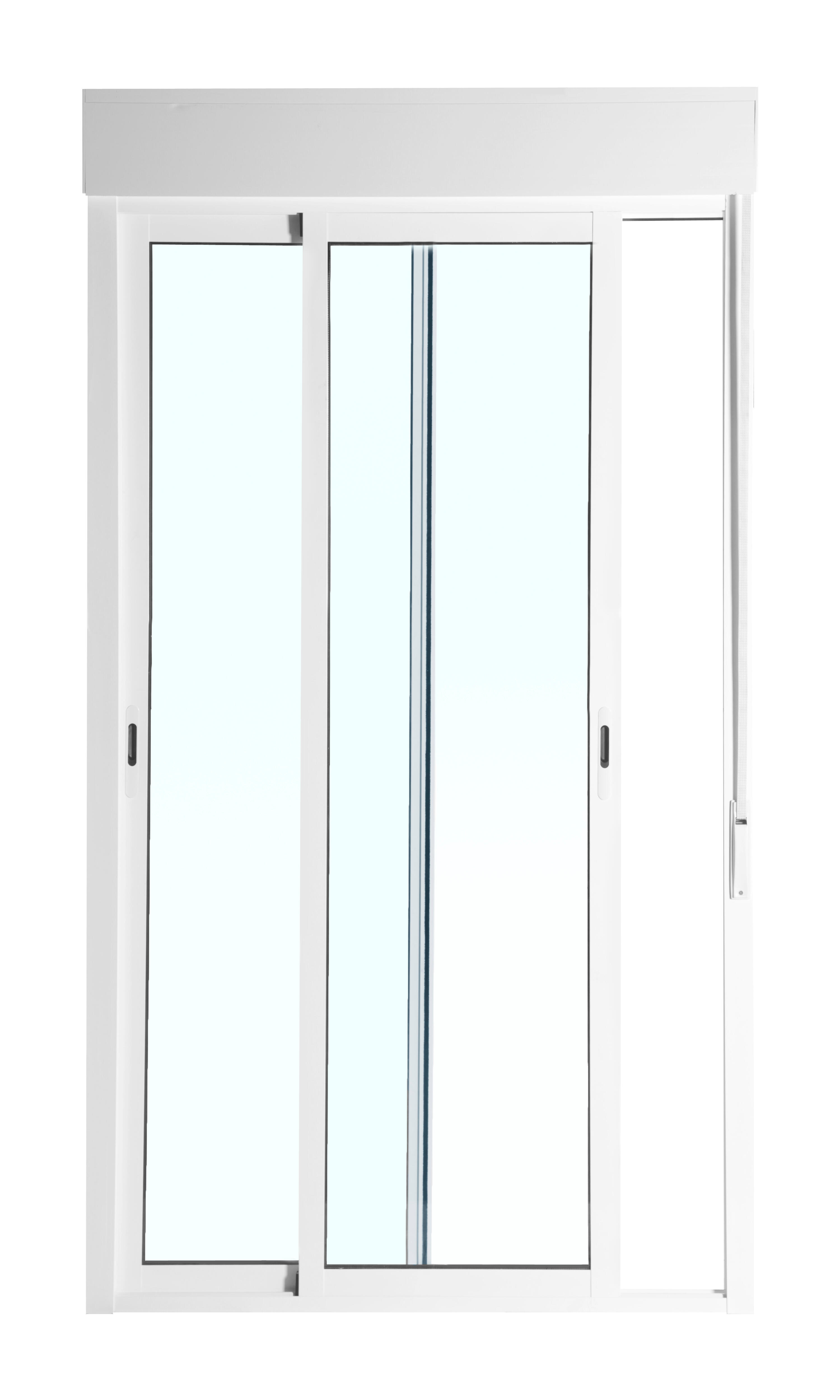 Balconera aluminio ARTENS blanca corredera con persiana de 130x229cm - 7