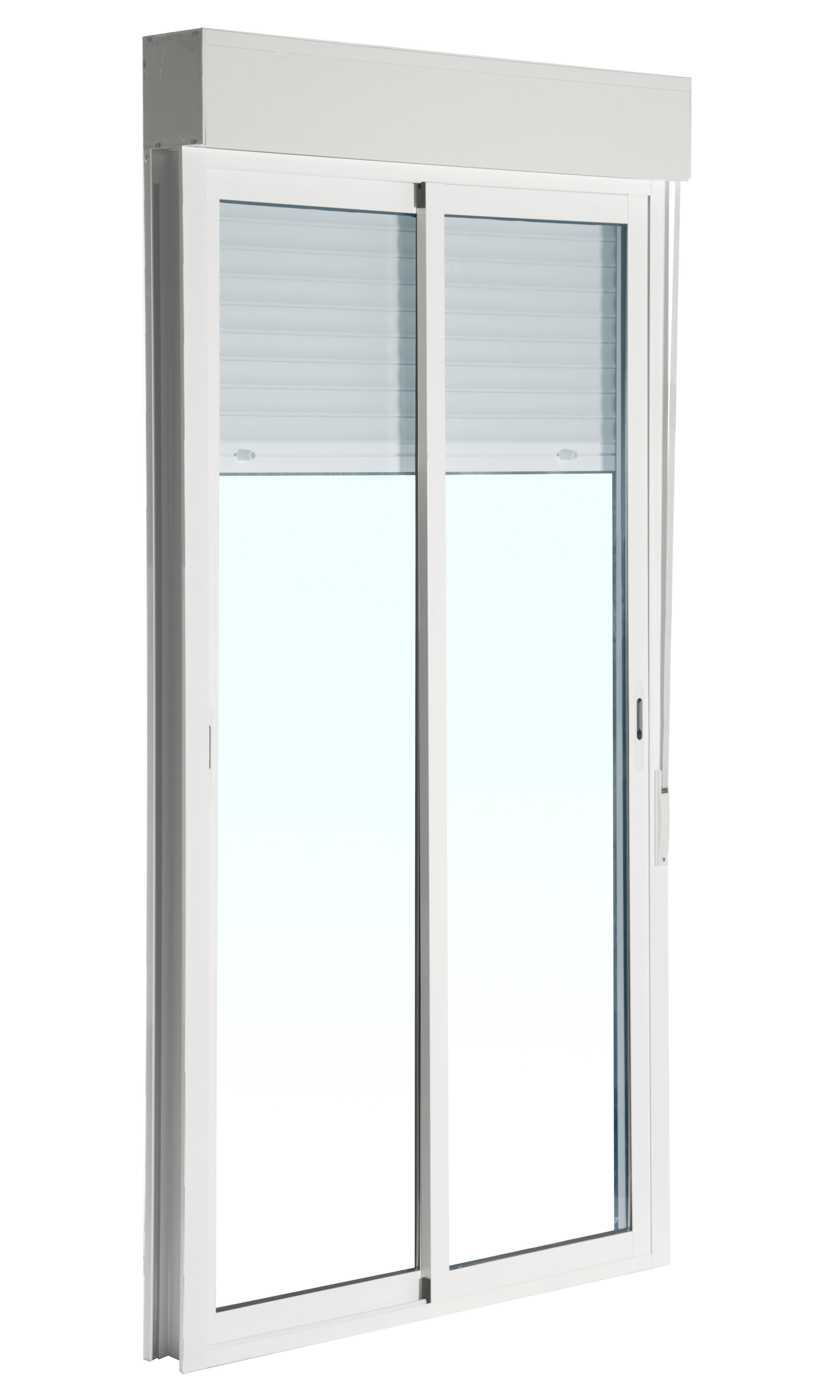 Balconera aluminio ARTENS blanca corredera con persiana de 130x229cm - 6