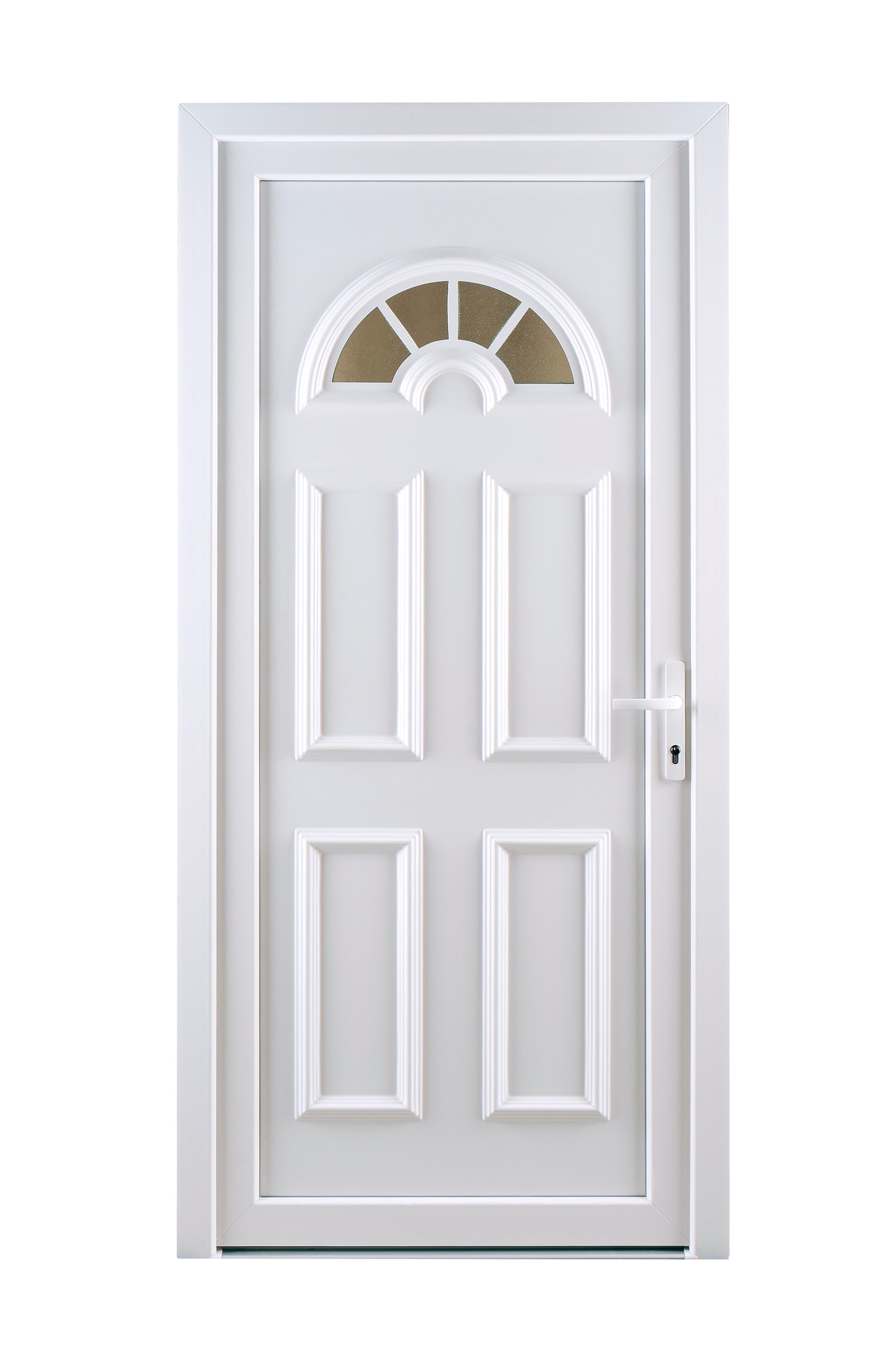 Porta de entrada de PVC MULTI IBIZA 98X208CM BRANCA ESQUERDA - 15