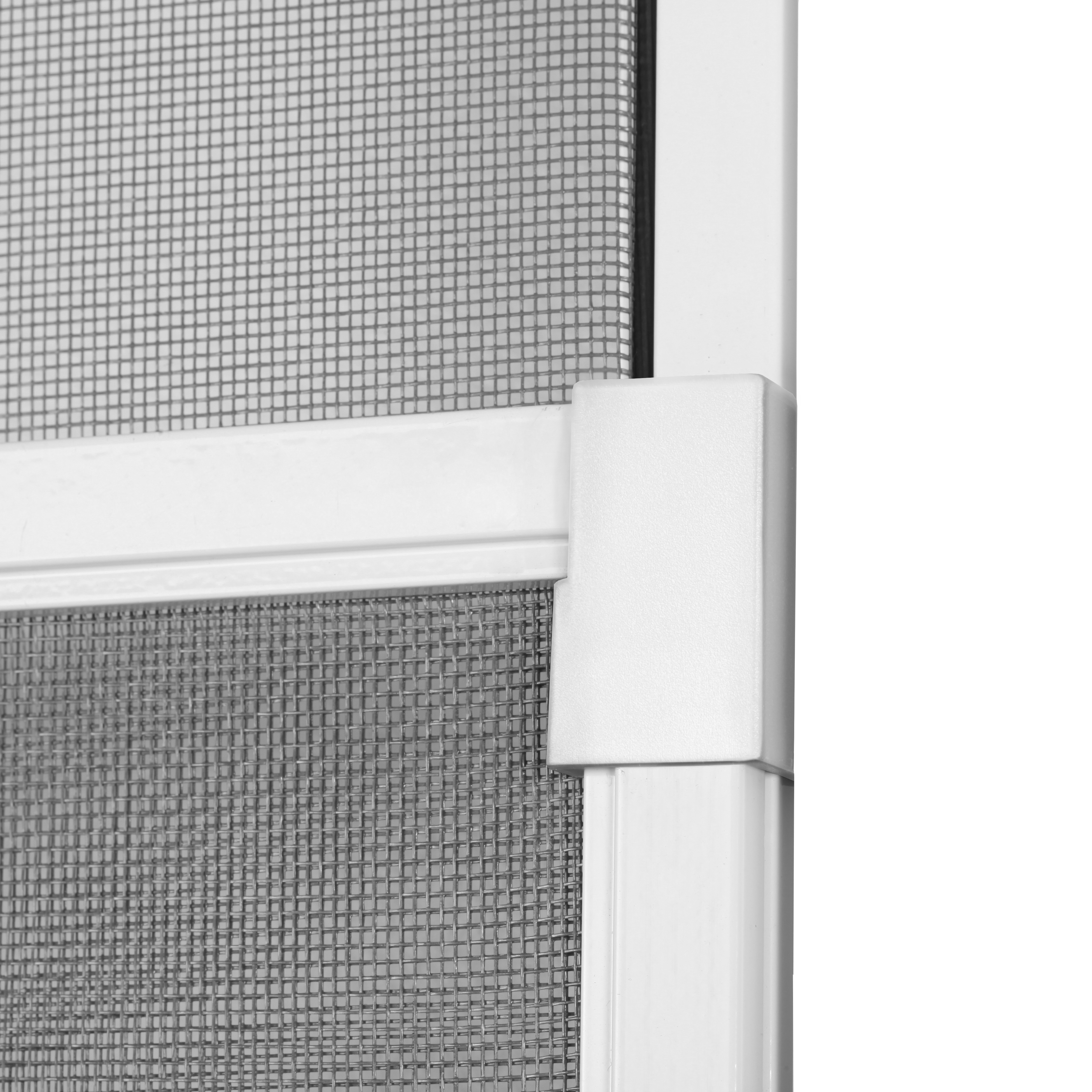 Mosquitera extensible aluminio blanco para ventana tela fibra 50x70-132cm Isoxa - 13