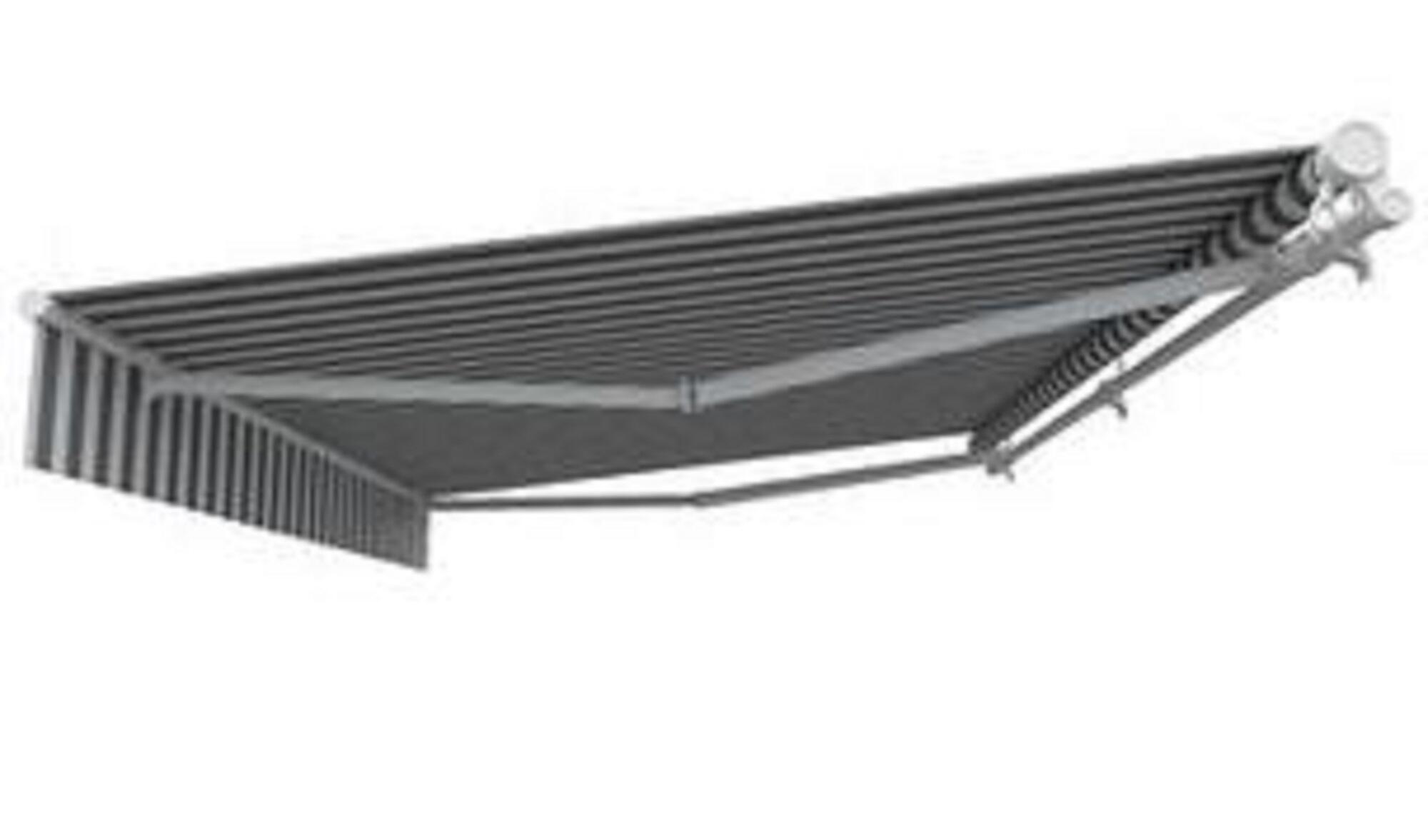 Toldo manual sem caixa branco 3.95x3 m às riscas branco;cinzento Naterial Calima - 4