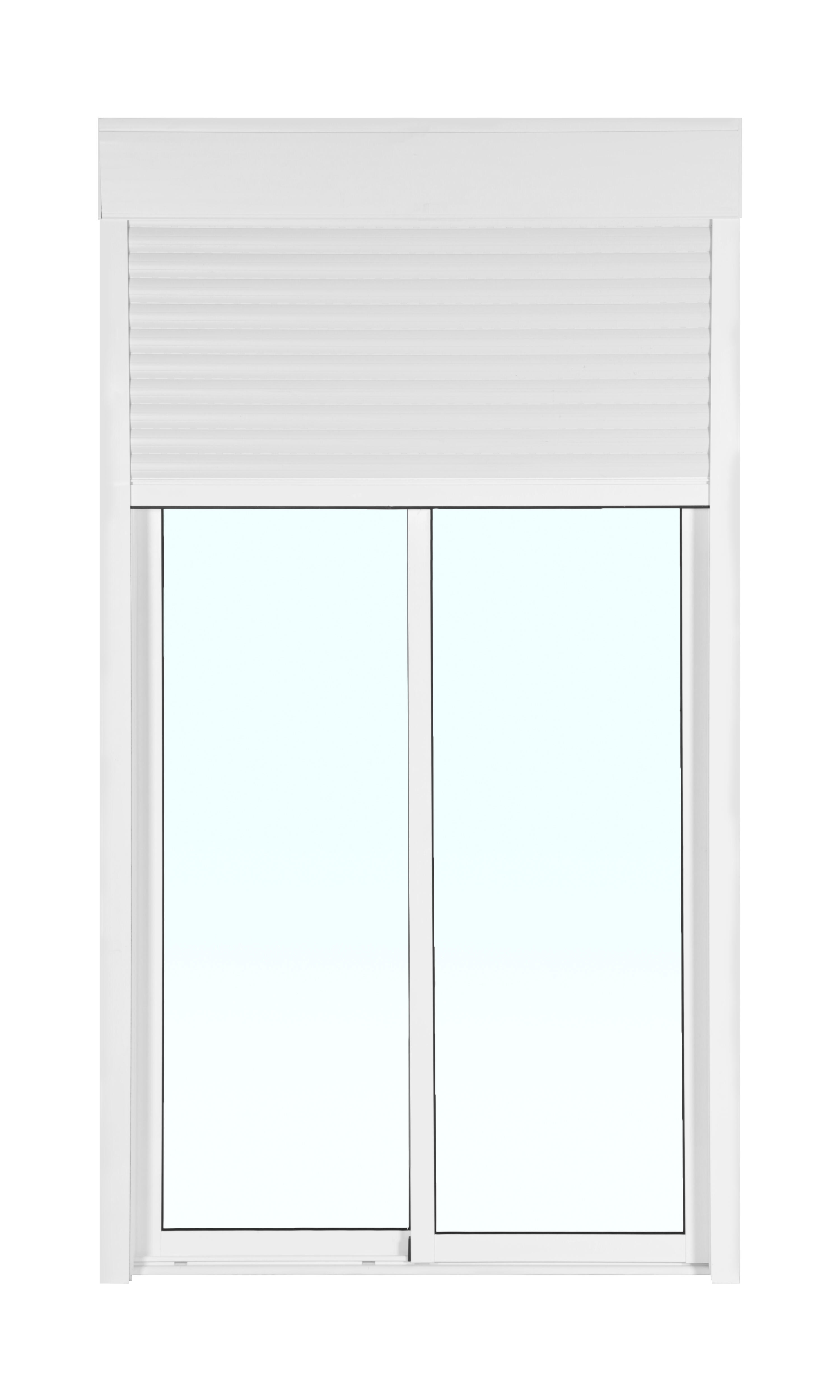 Balconera aluminio ARTENS blanca corredera con persiana de 130x229cm - 5