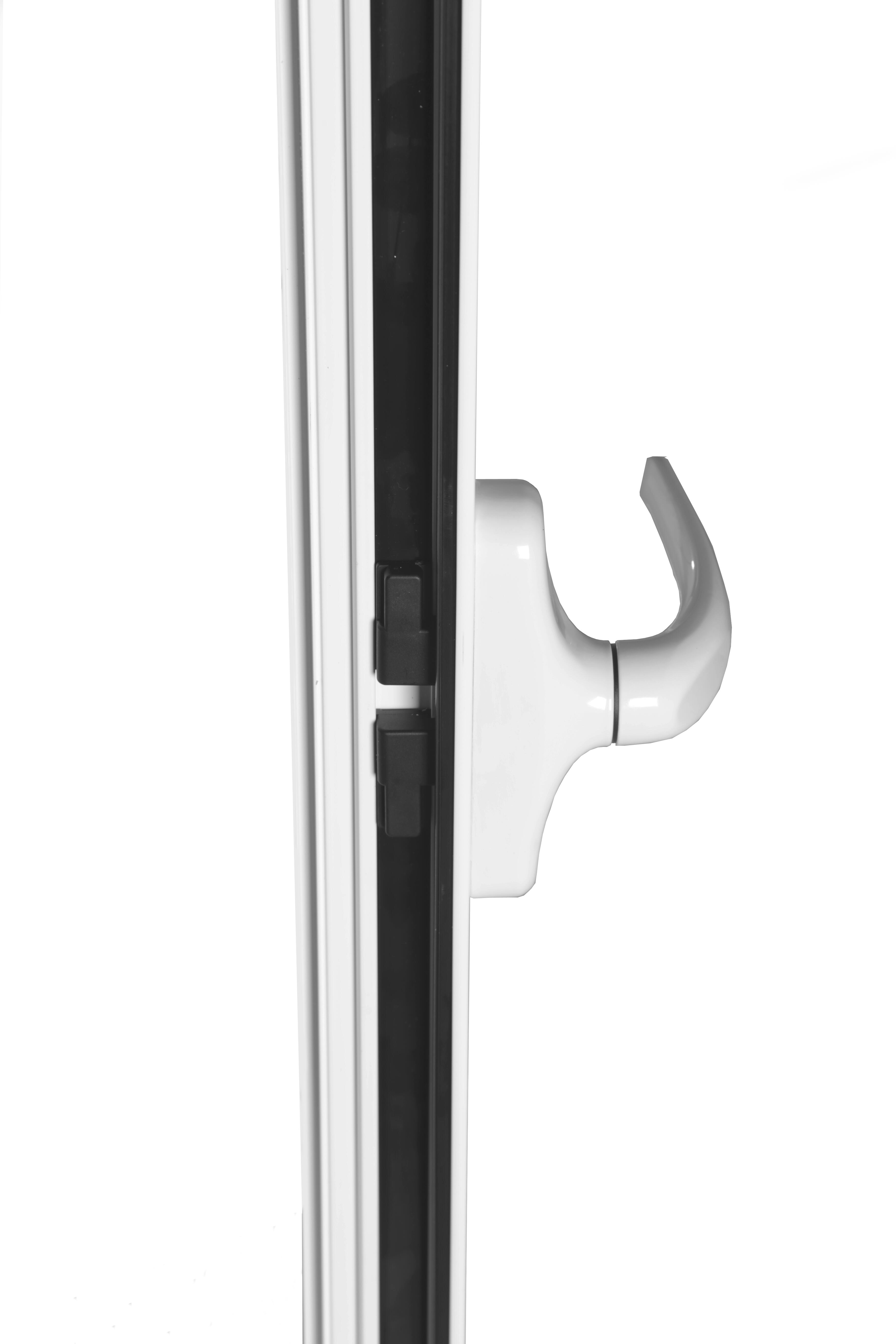 Balconera aluminio ISOXA practicable con rejilla 80x210 cm - 9