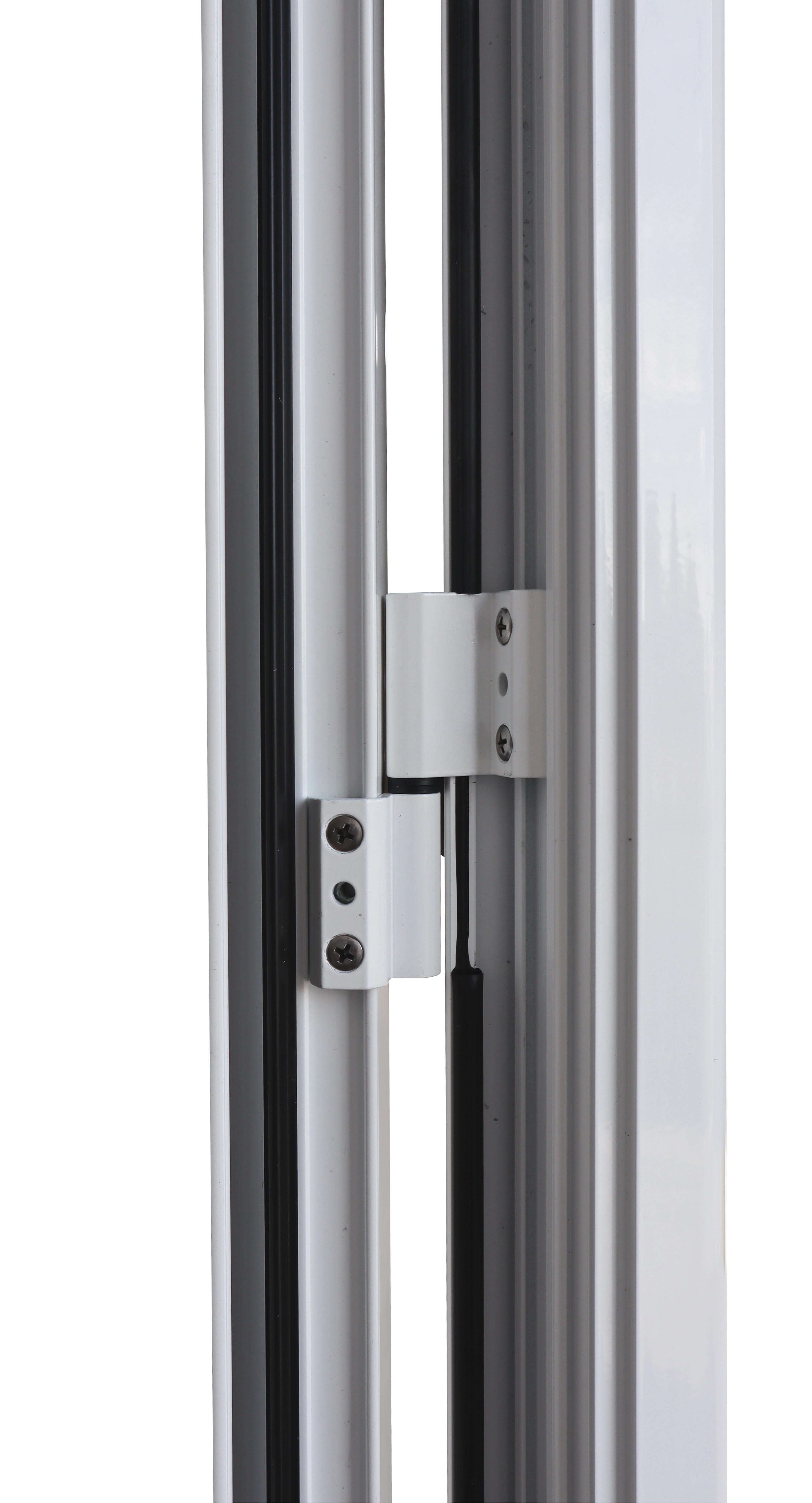 Balconera aluminio ISOXA practicable con persiana izquierda de 90x229cm - 12