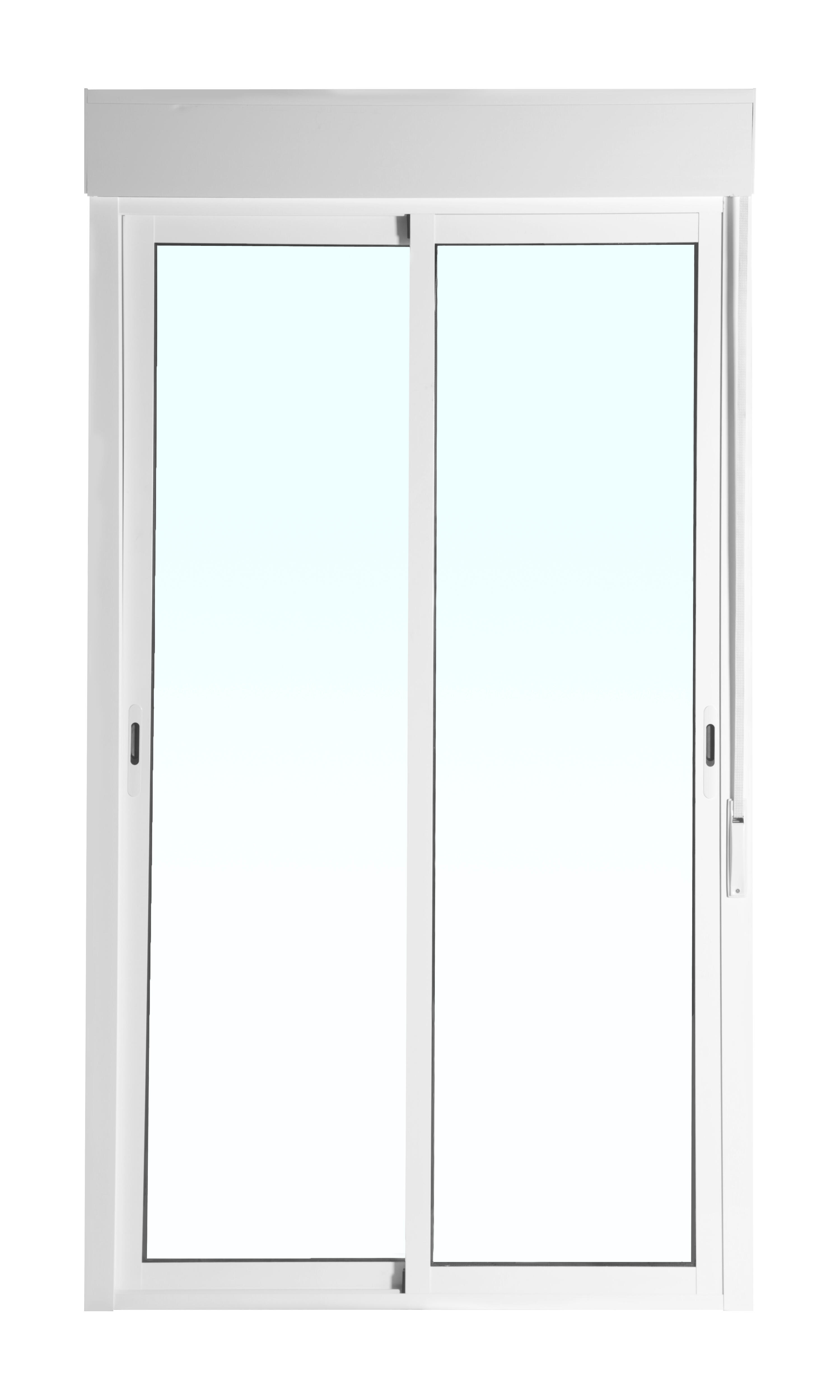 Balconera aluminio ARTENS blanca corredera con persiana de 130x229cm - 3